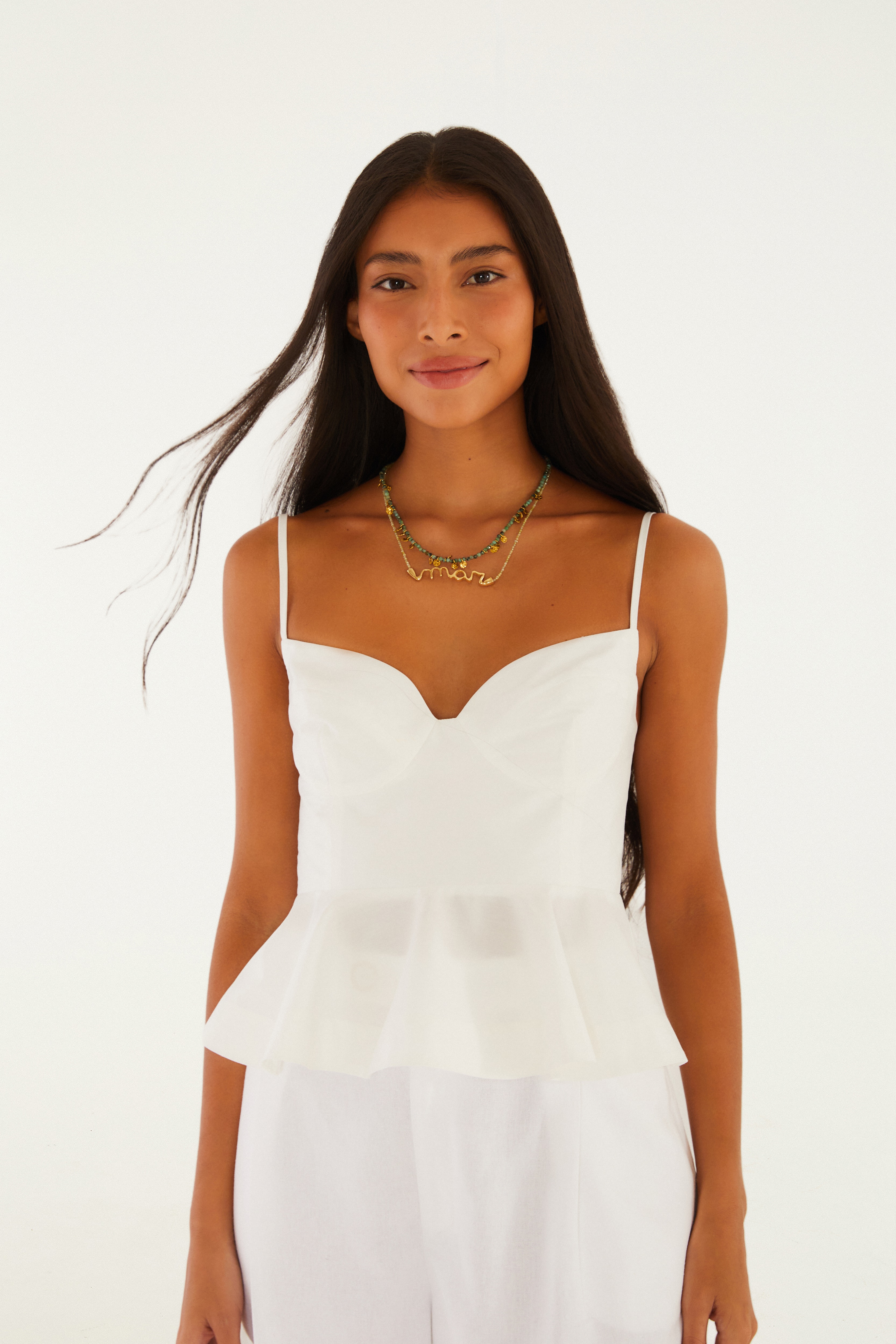 Blusa Camponesa Alças