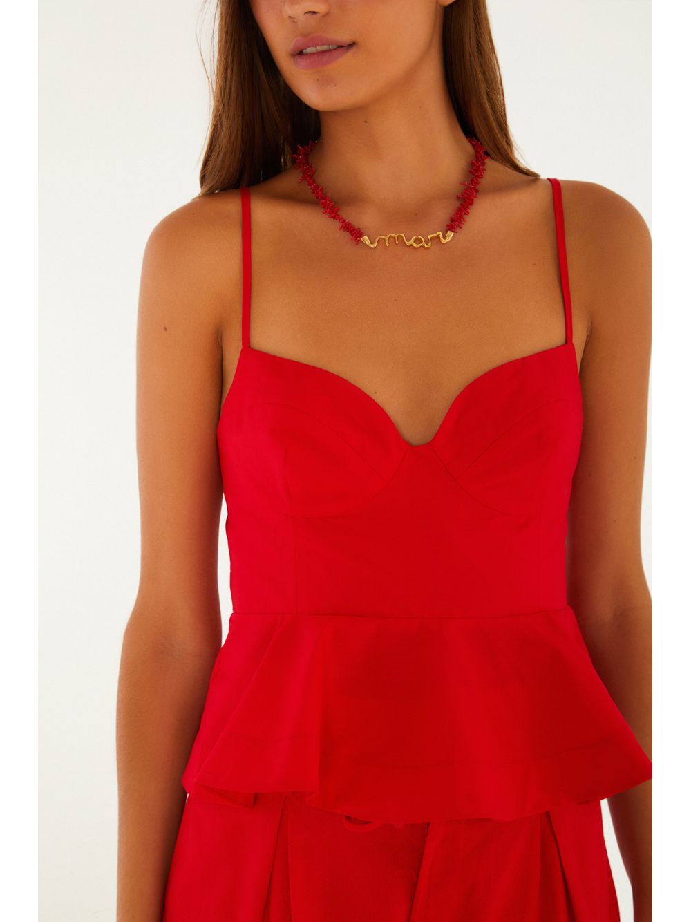 Farm — Blusa Camponesa Alças