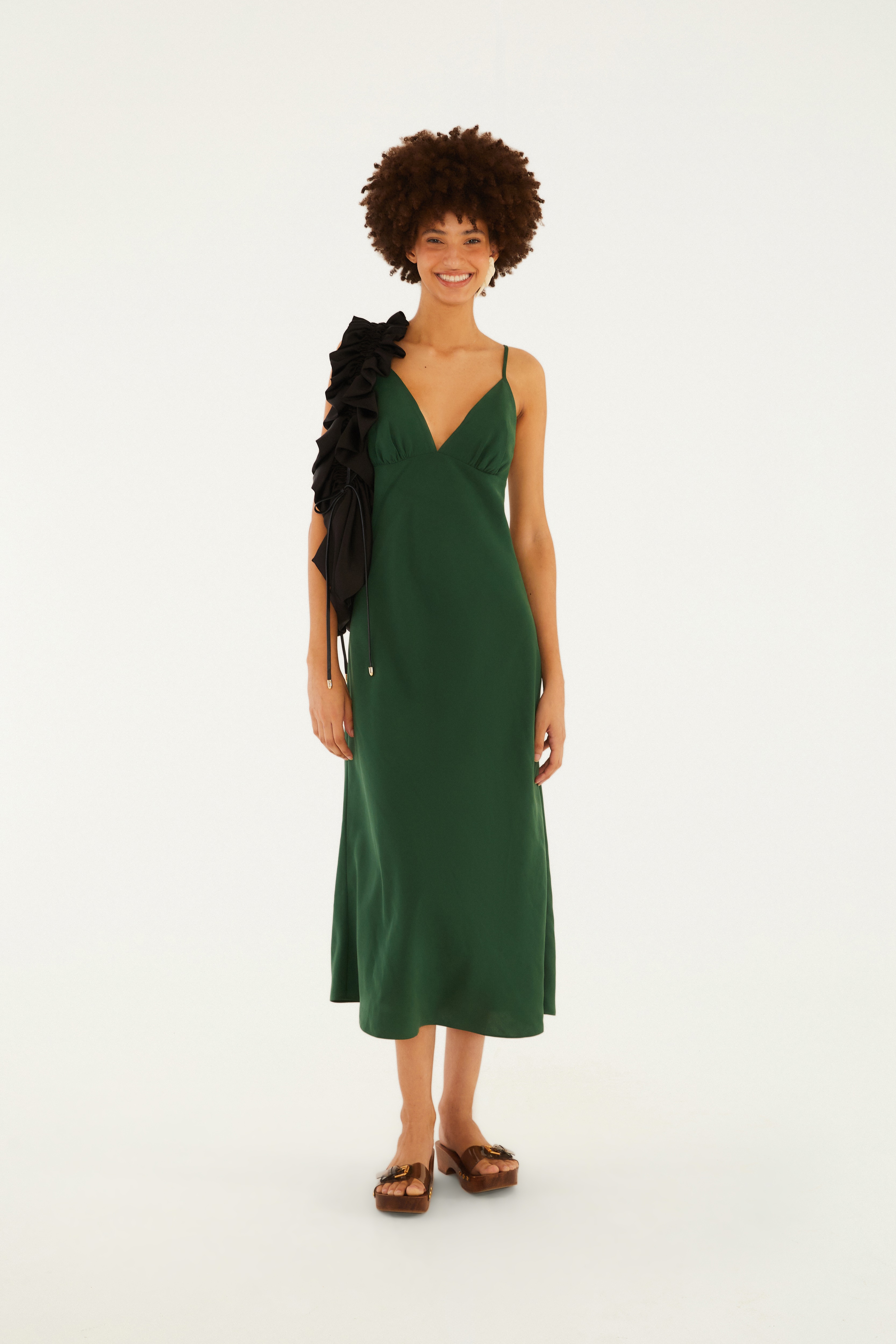 Vestido Enviesado Midi