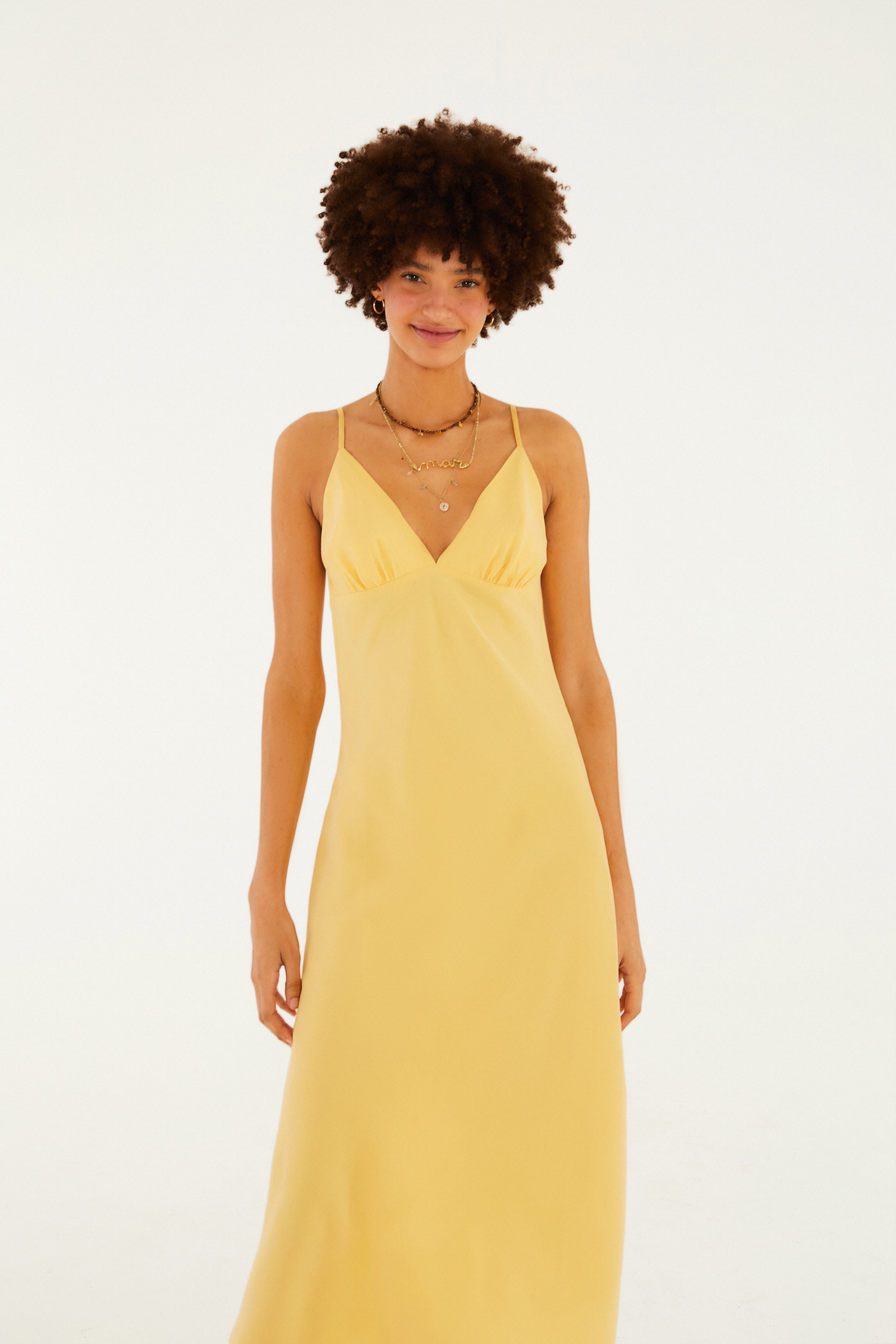 Vestido Enviesado Midi