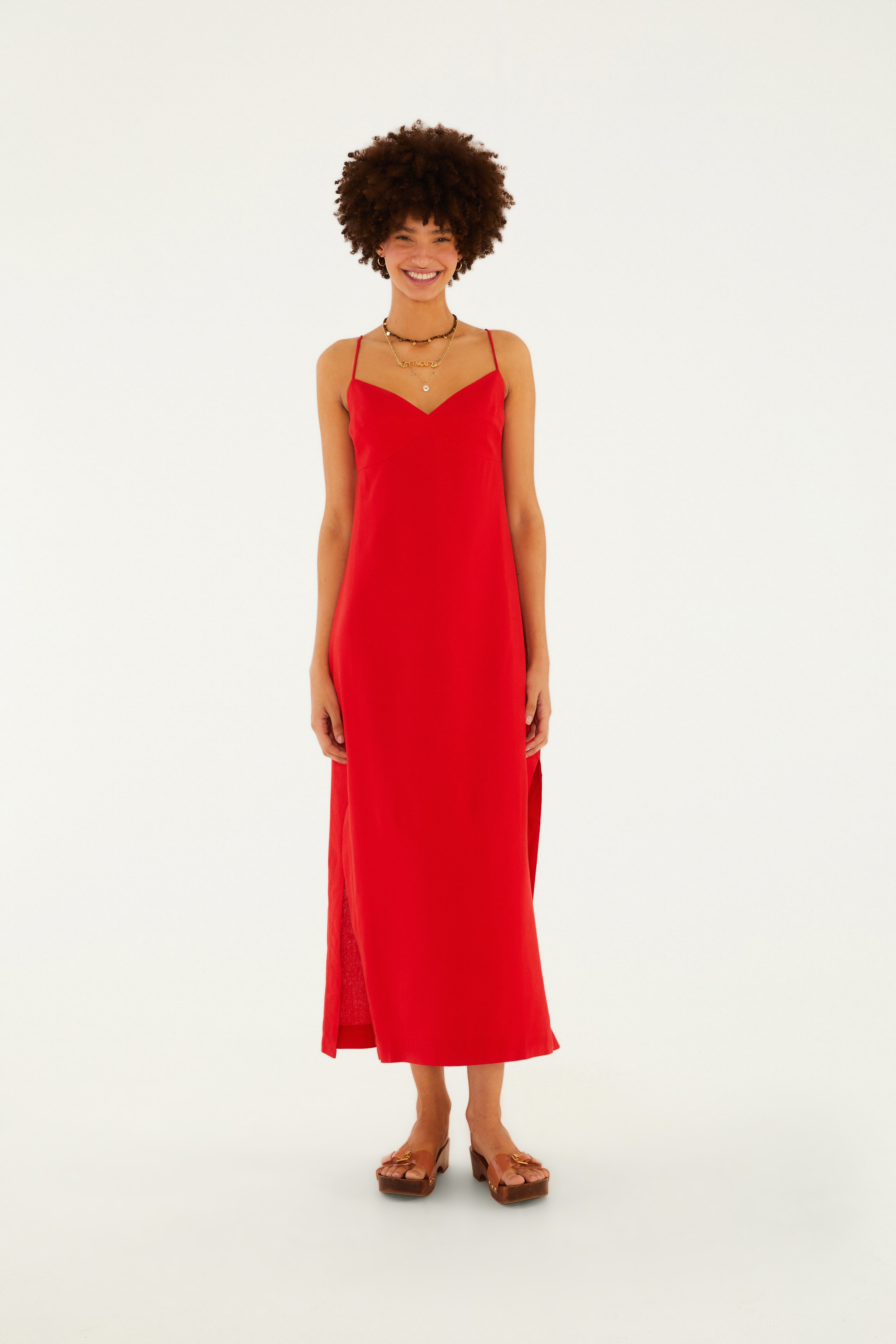 Vestido Reto Midi