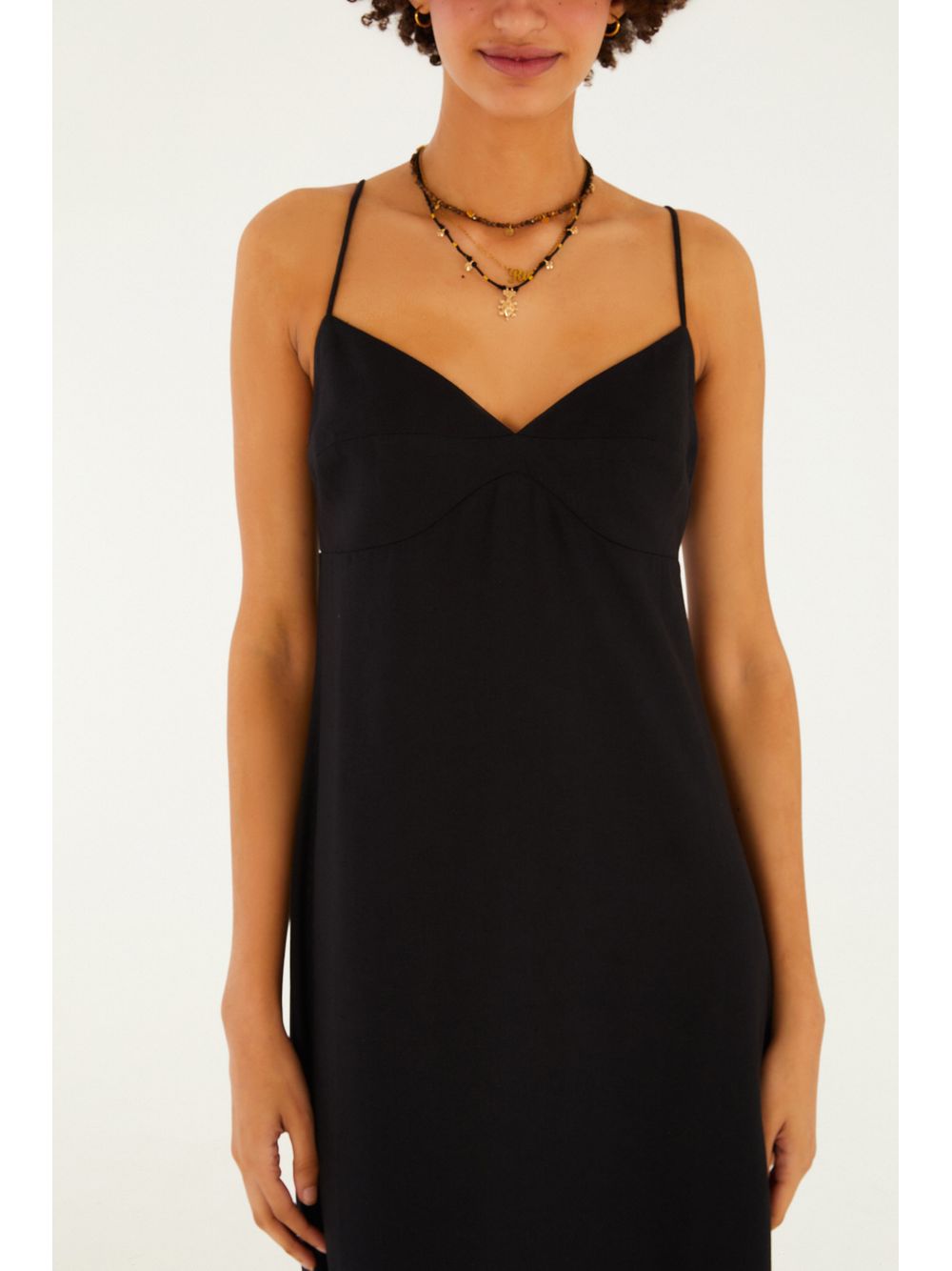 Farm — Vestido Reto Midi