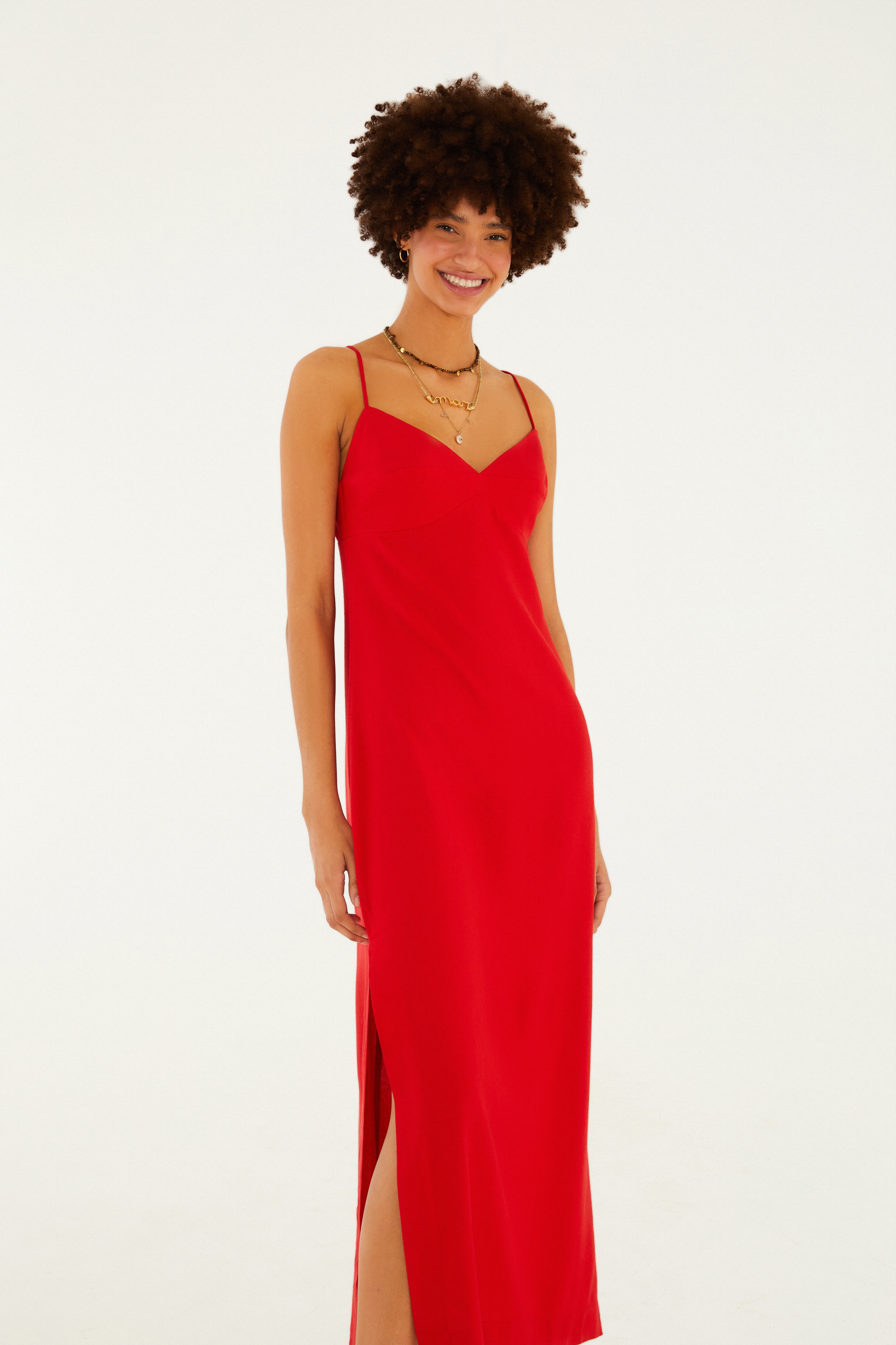 Vestido Reto Midi