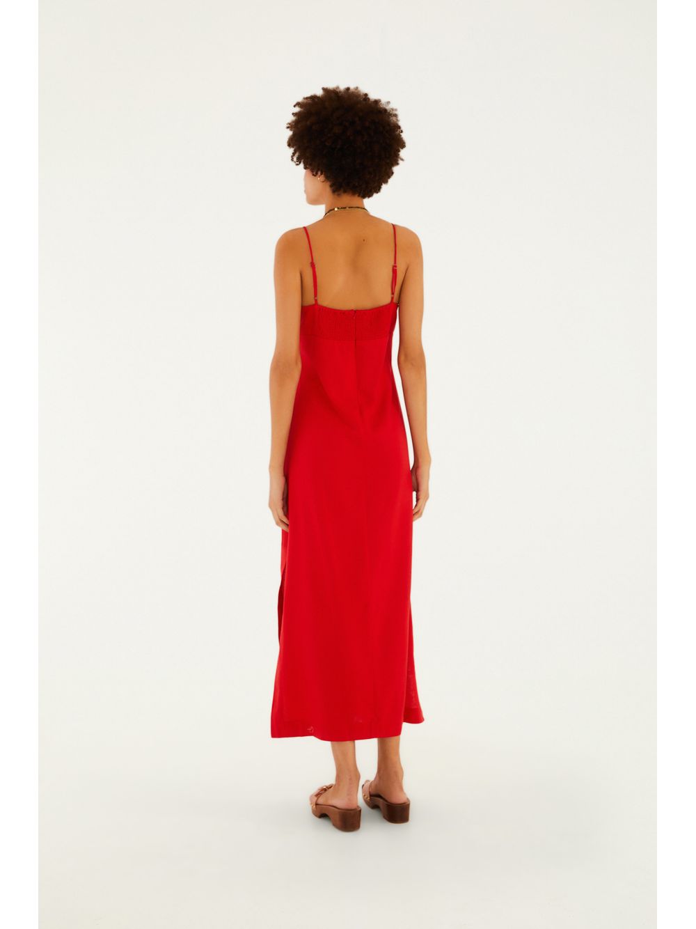 Farm — Vestido Reto Midi