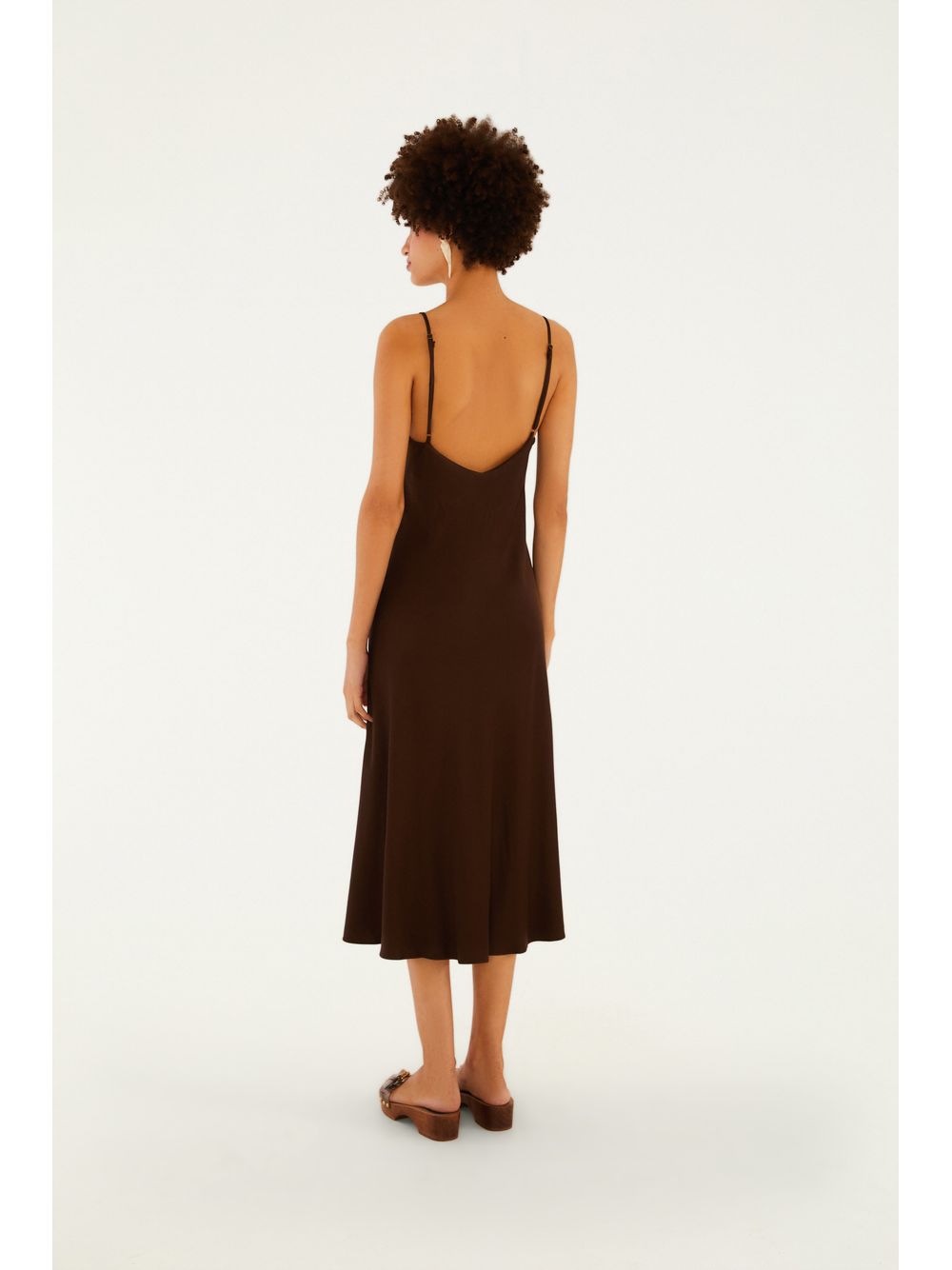 Farm — Vestido Renda Midi