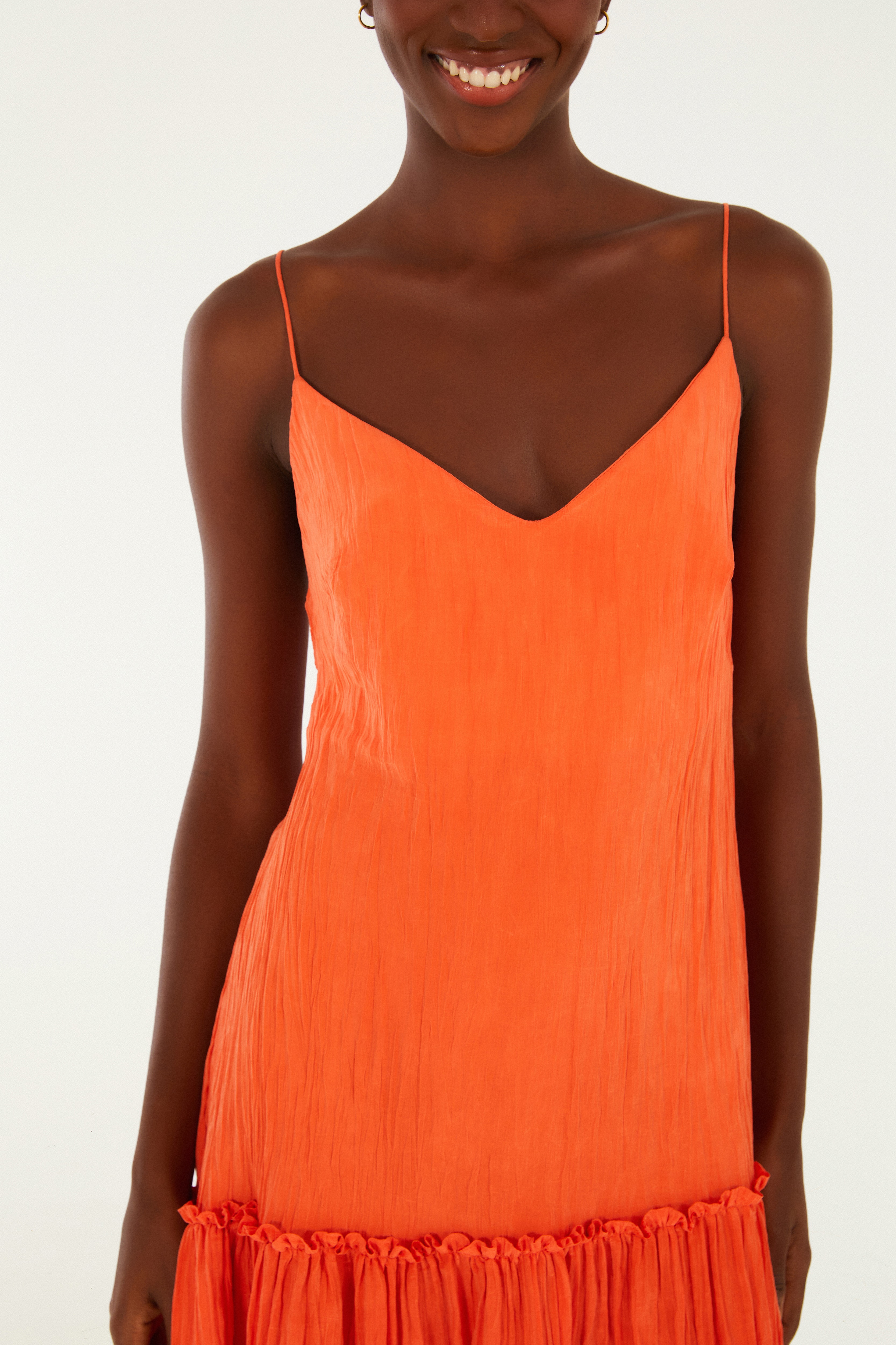Vestido Plissado Midi