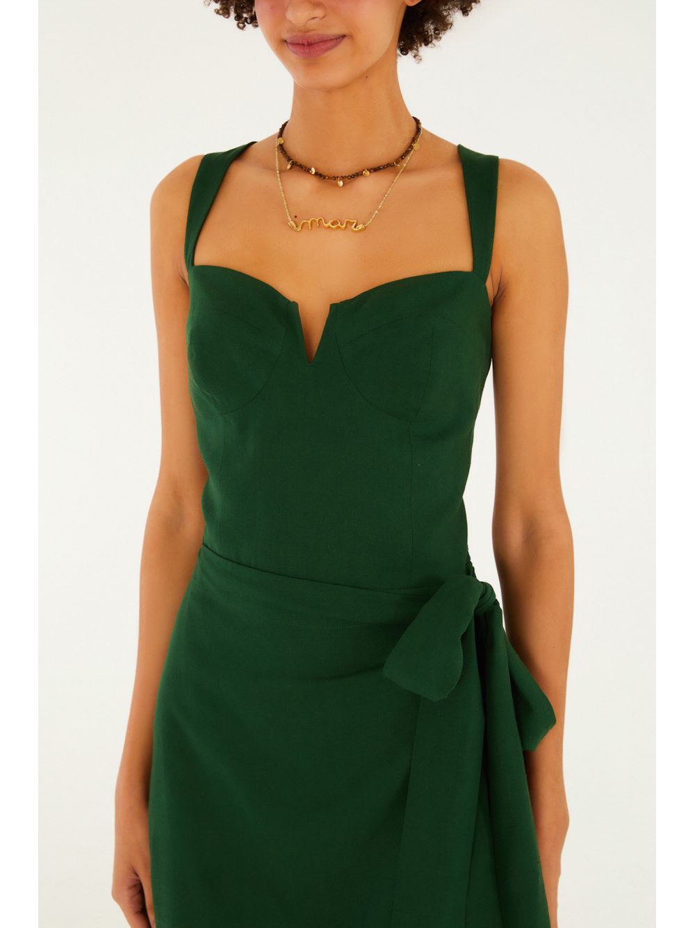 Farm — Vestido Linho Curto