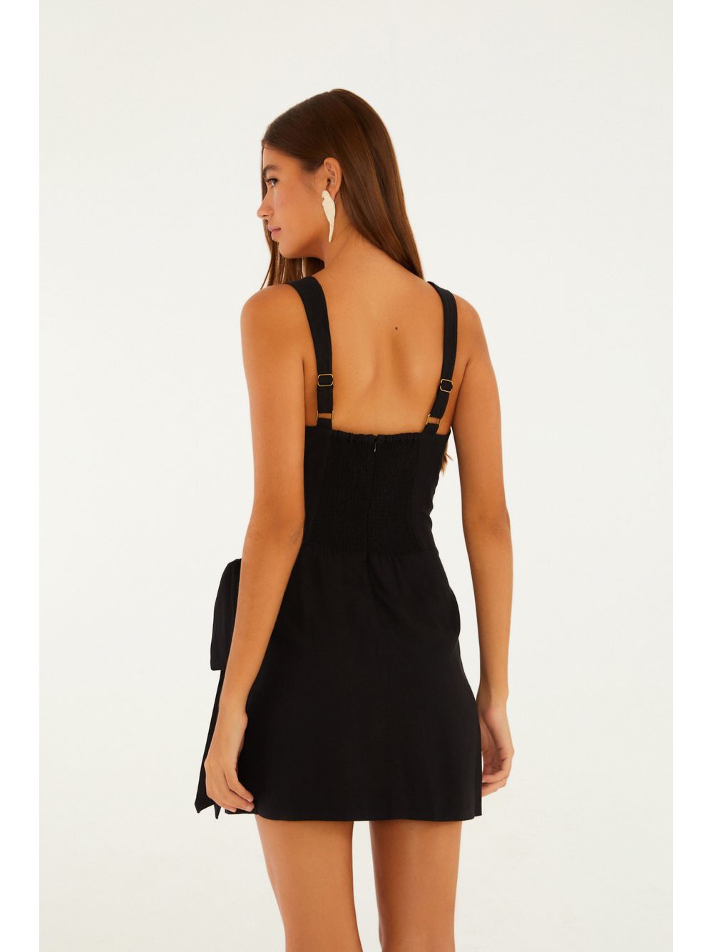 Farm — Vestido Linho Curto