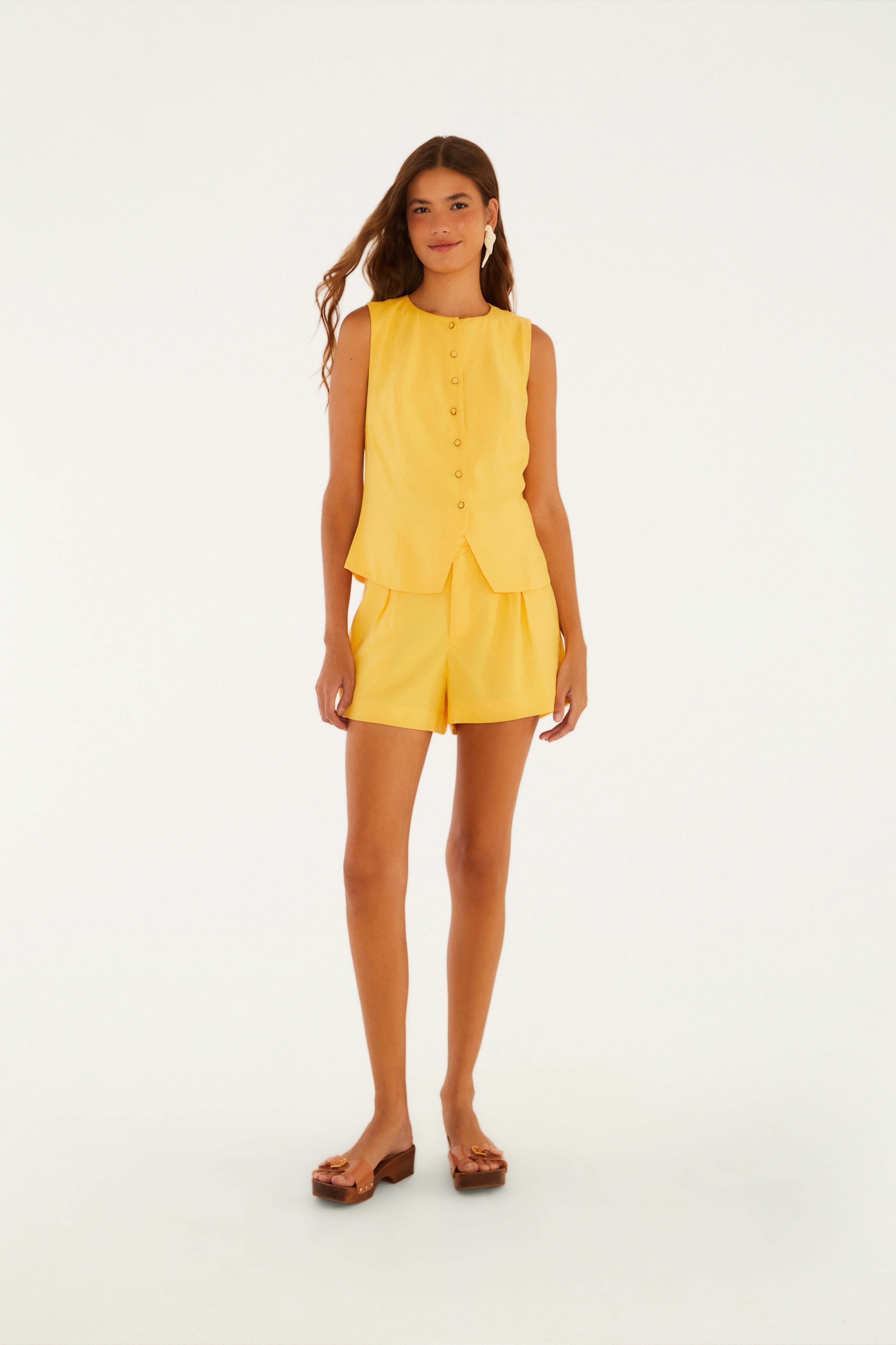 Short Clochard Linho