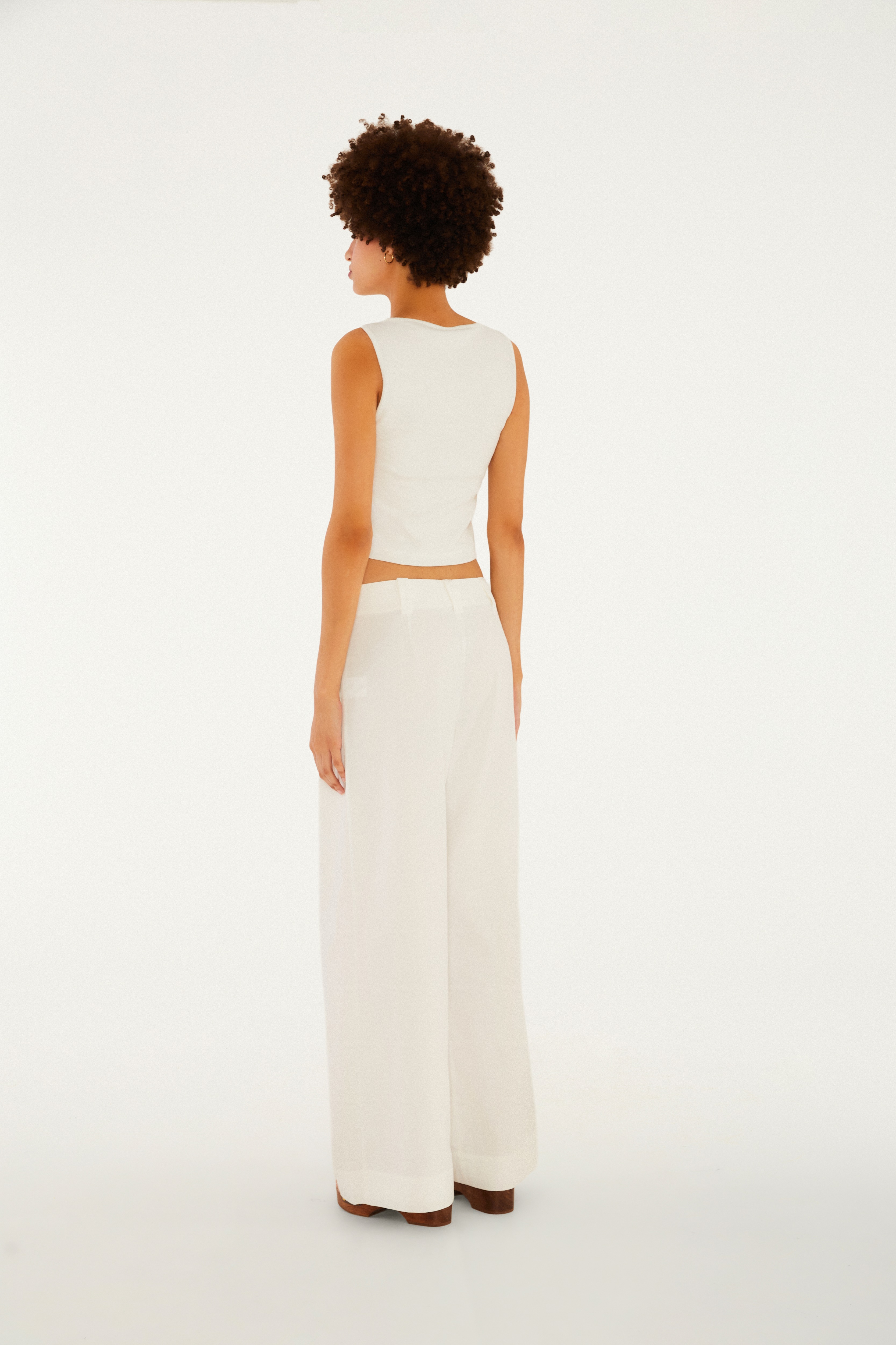Calça Ampla Algodão