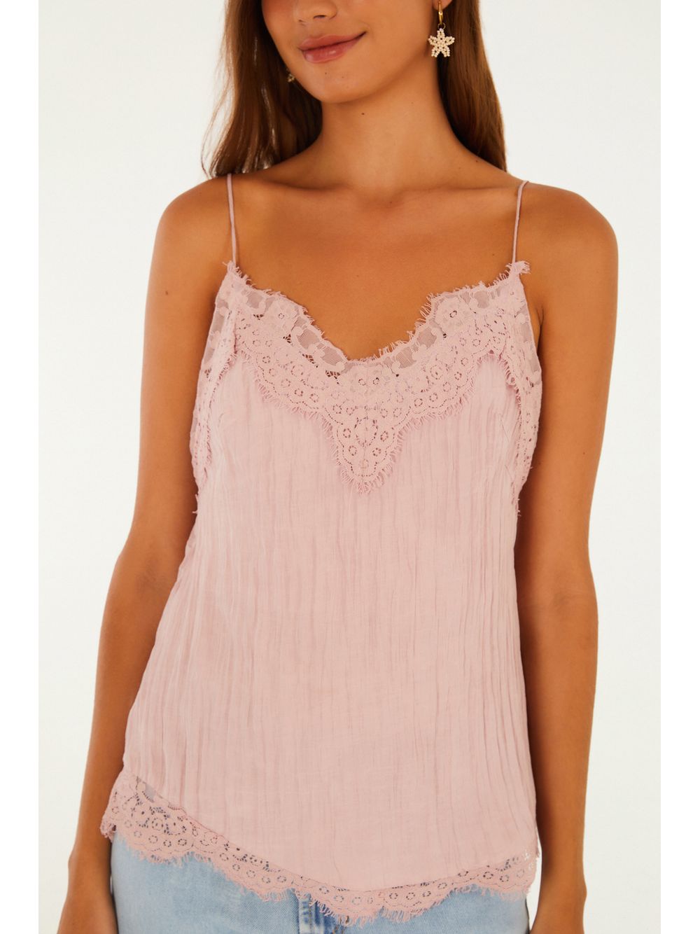 Farm — Blusa Alcinhas Renda