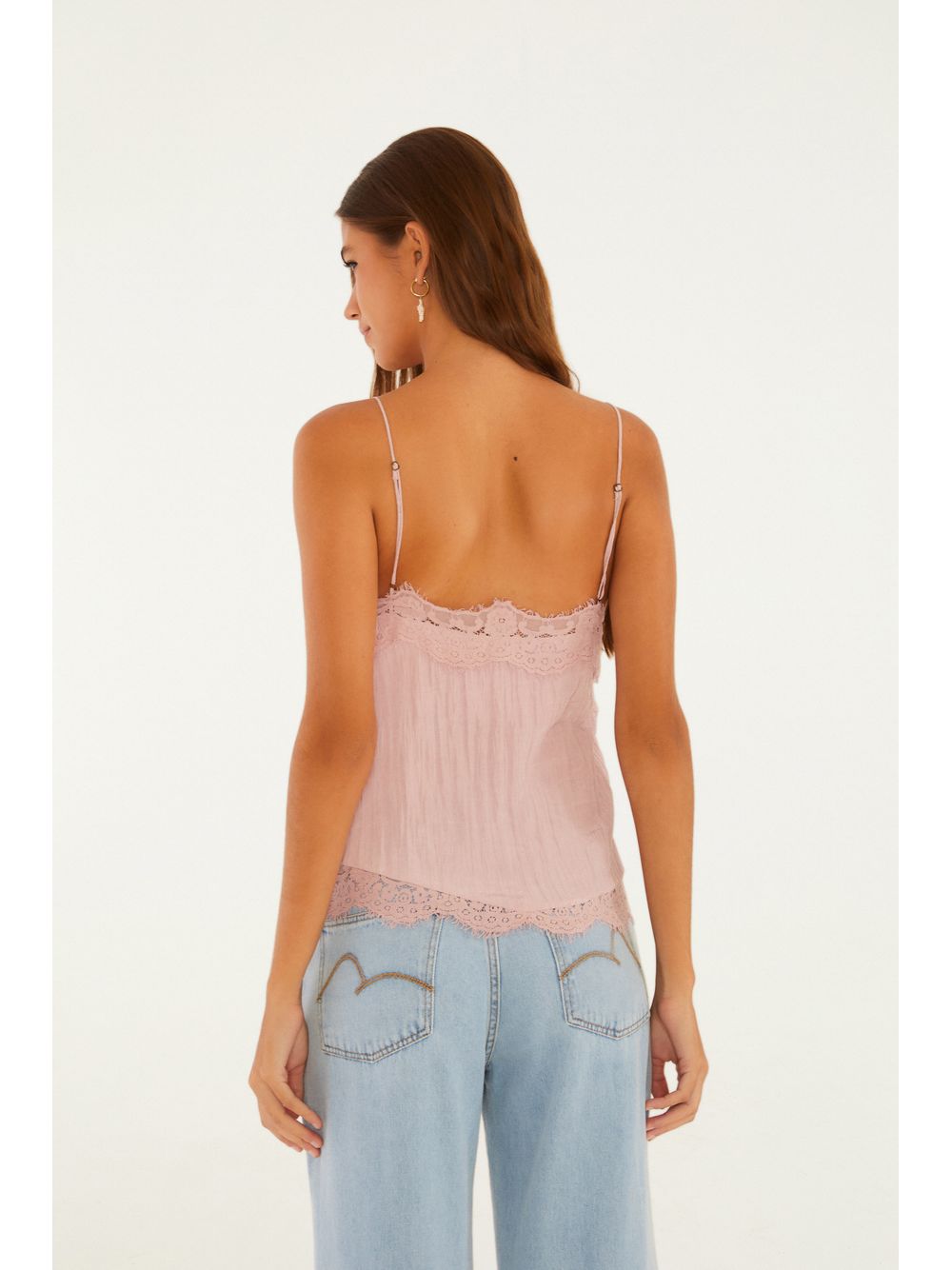 Farm — Blusa Alcinhas Renda