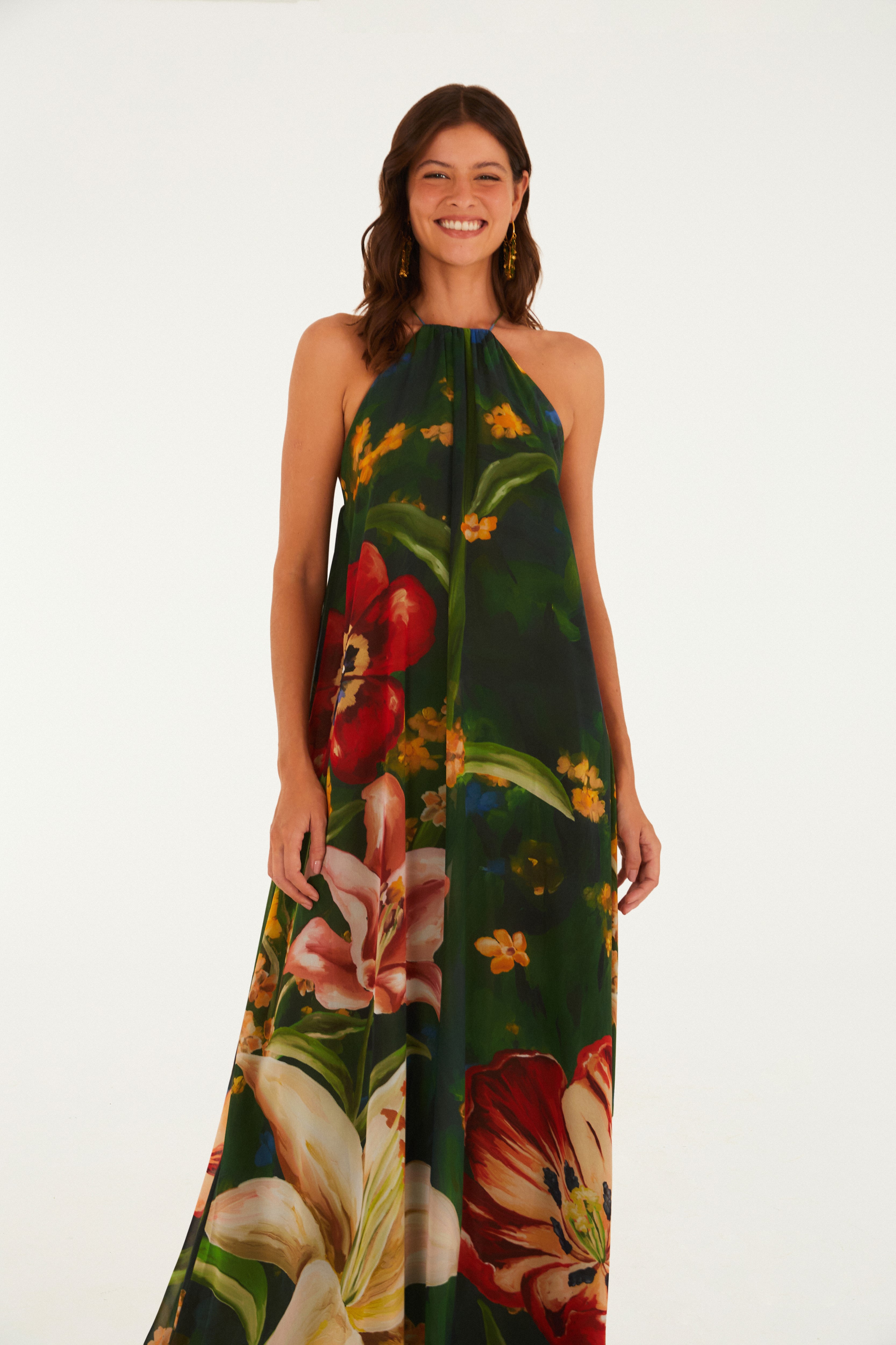 Vestido Estampado Floral Belo