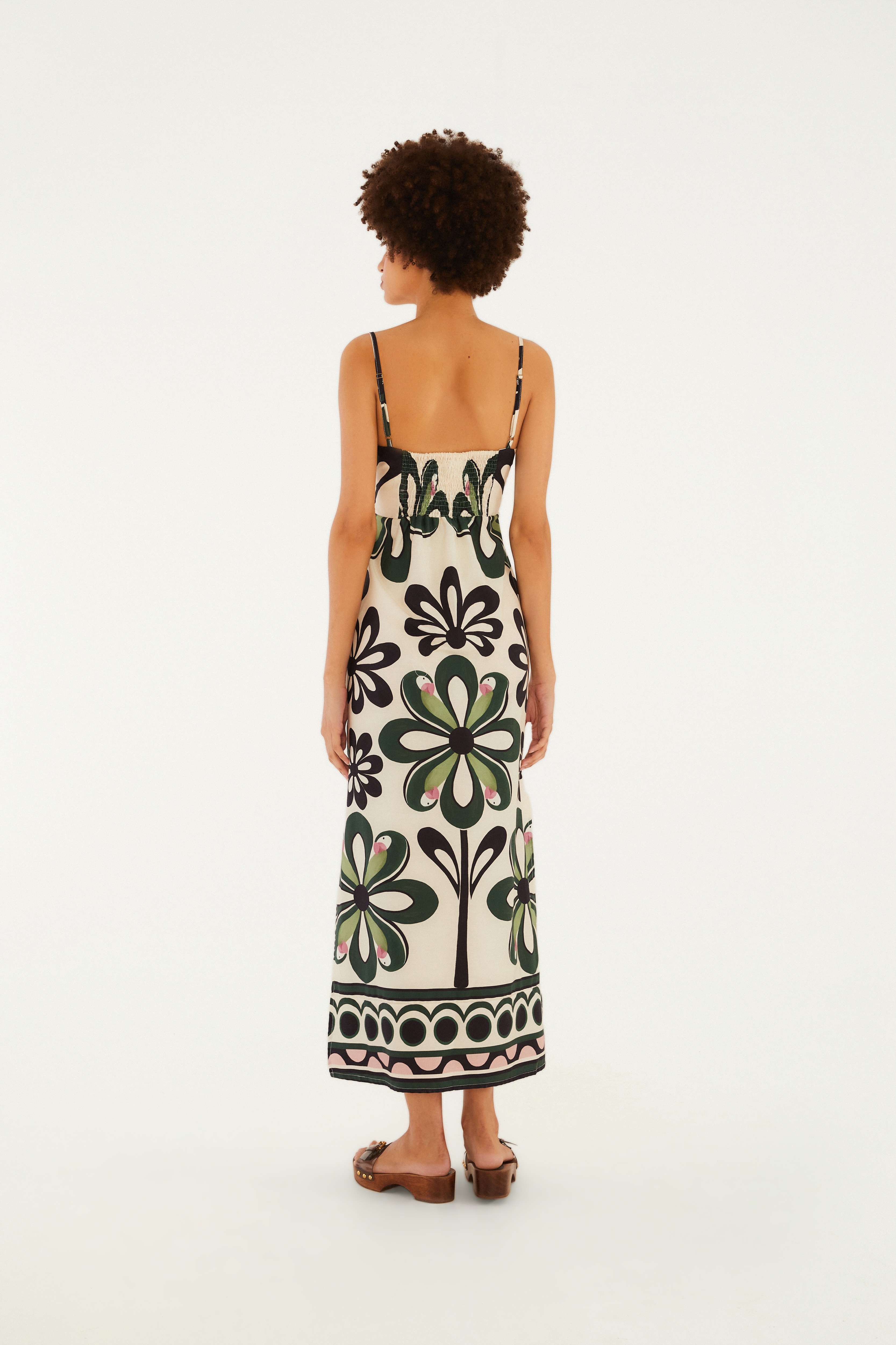 Vestido Cropped Alça Estampado Florara