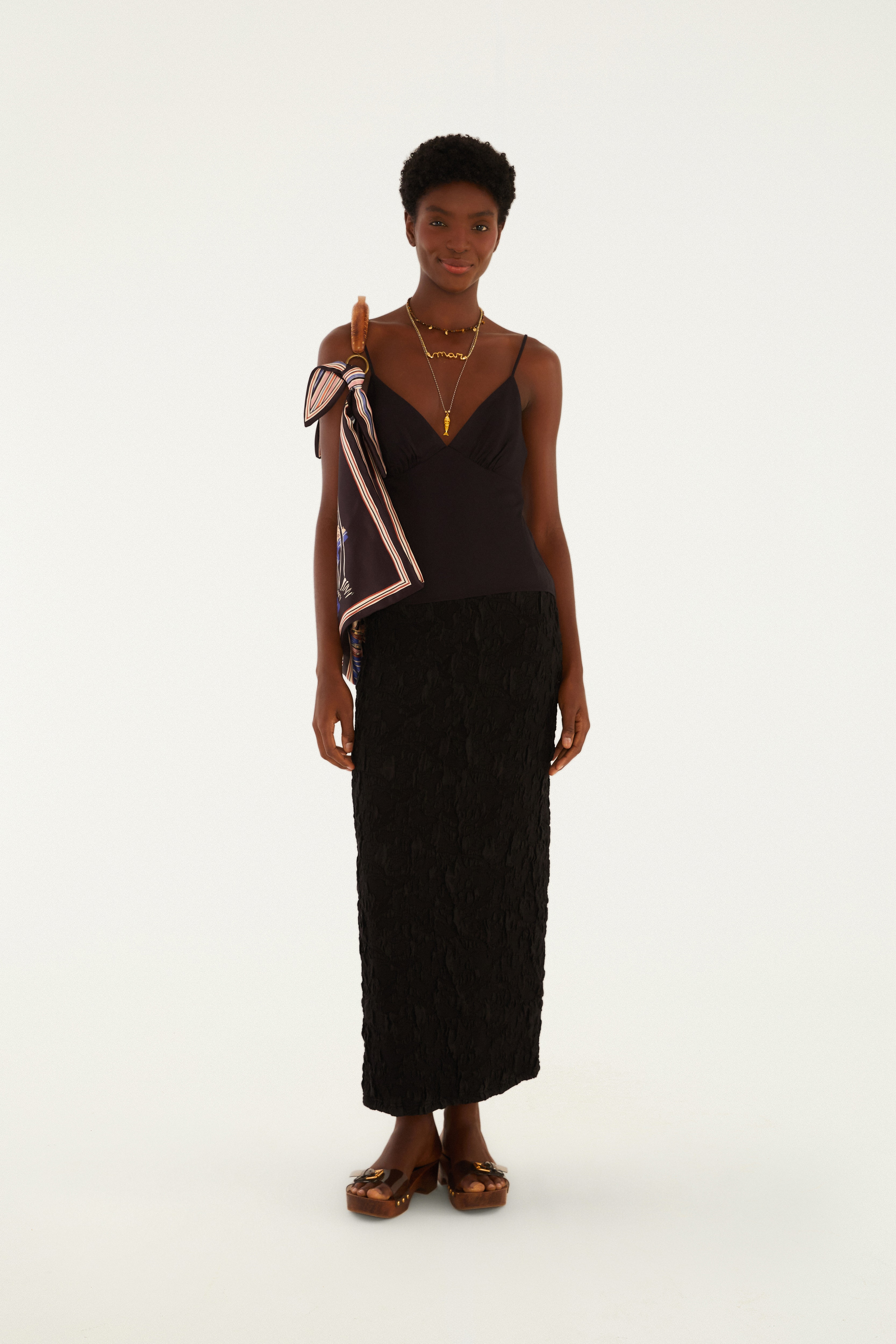 Saia Reta Cropped Textura