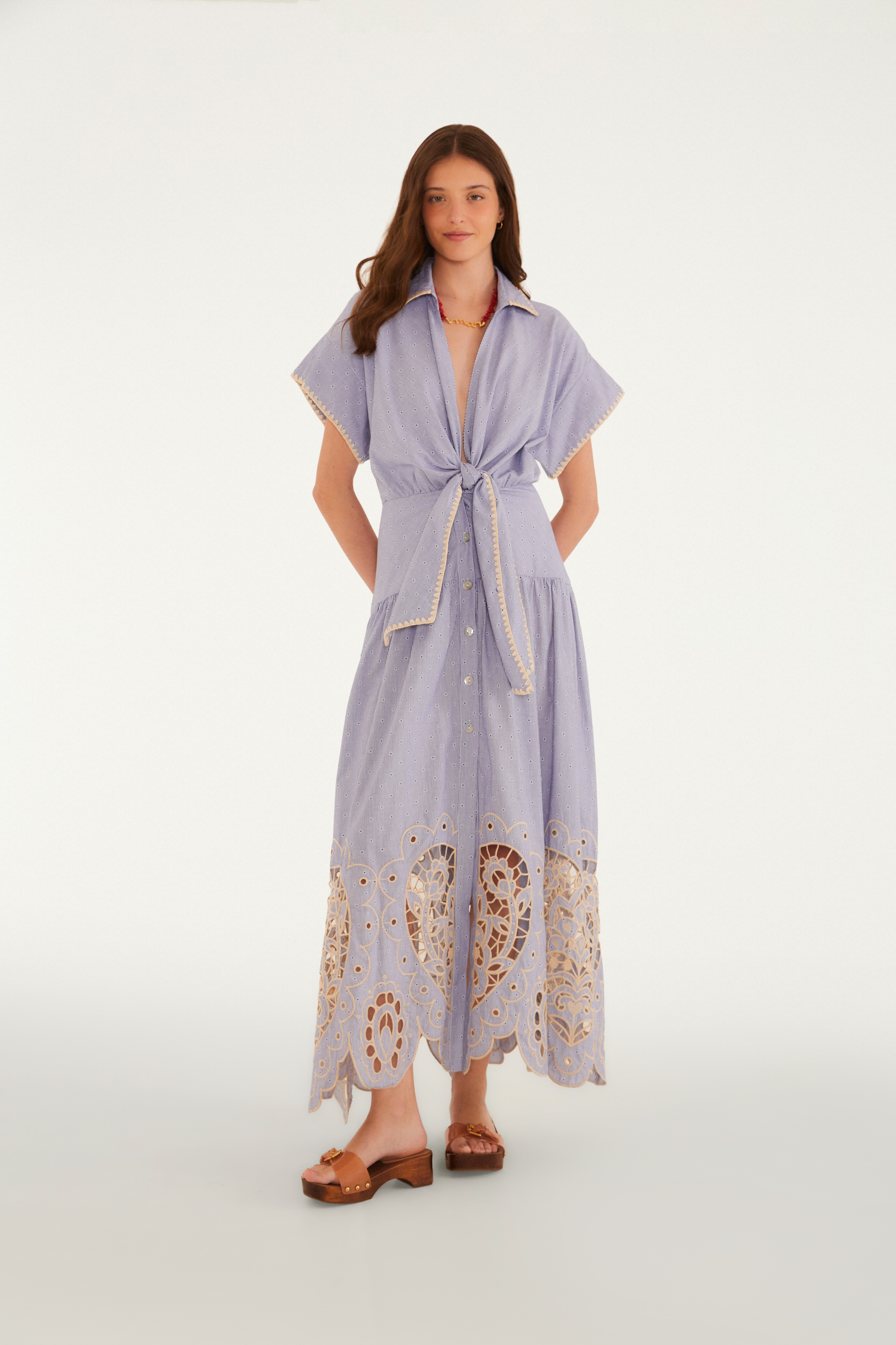 Vestido Artesanal Fio Tinto