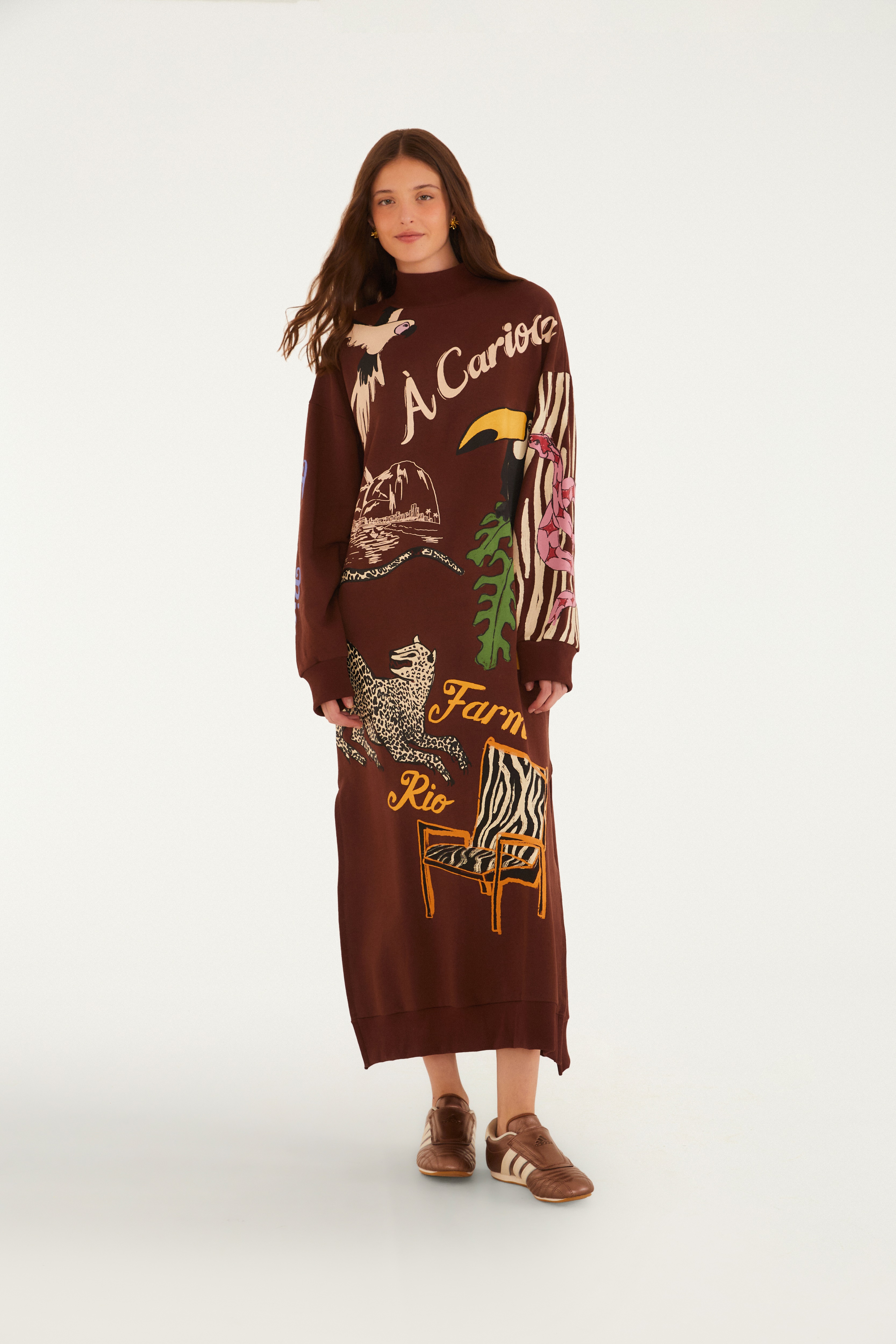 Vestido Moletom Patchwork Artsy