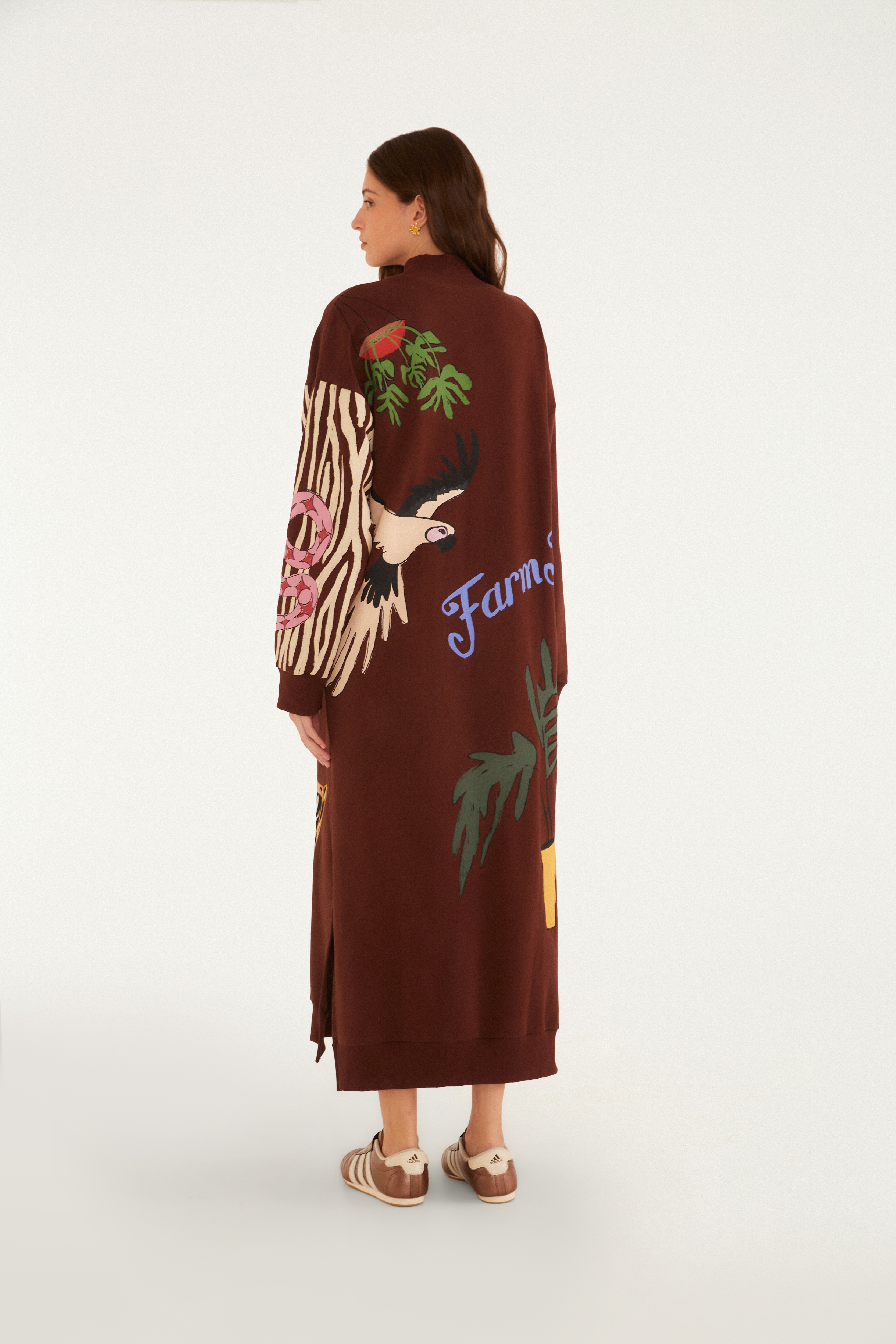 Vestido Moletom Patchwork Artsy