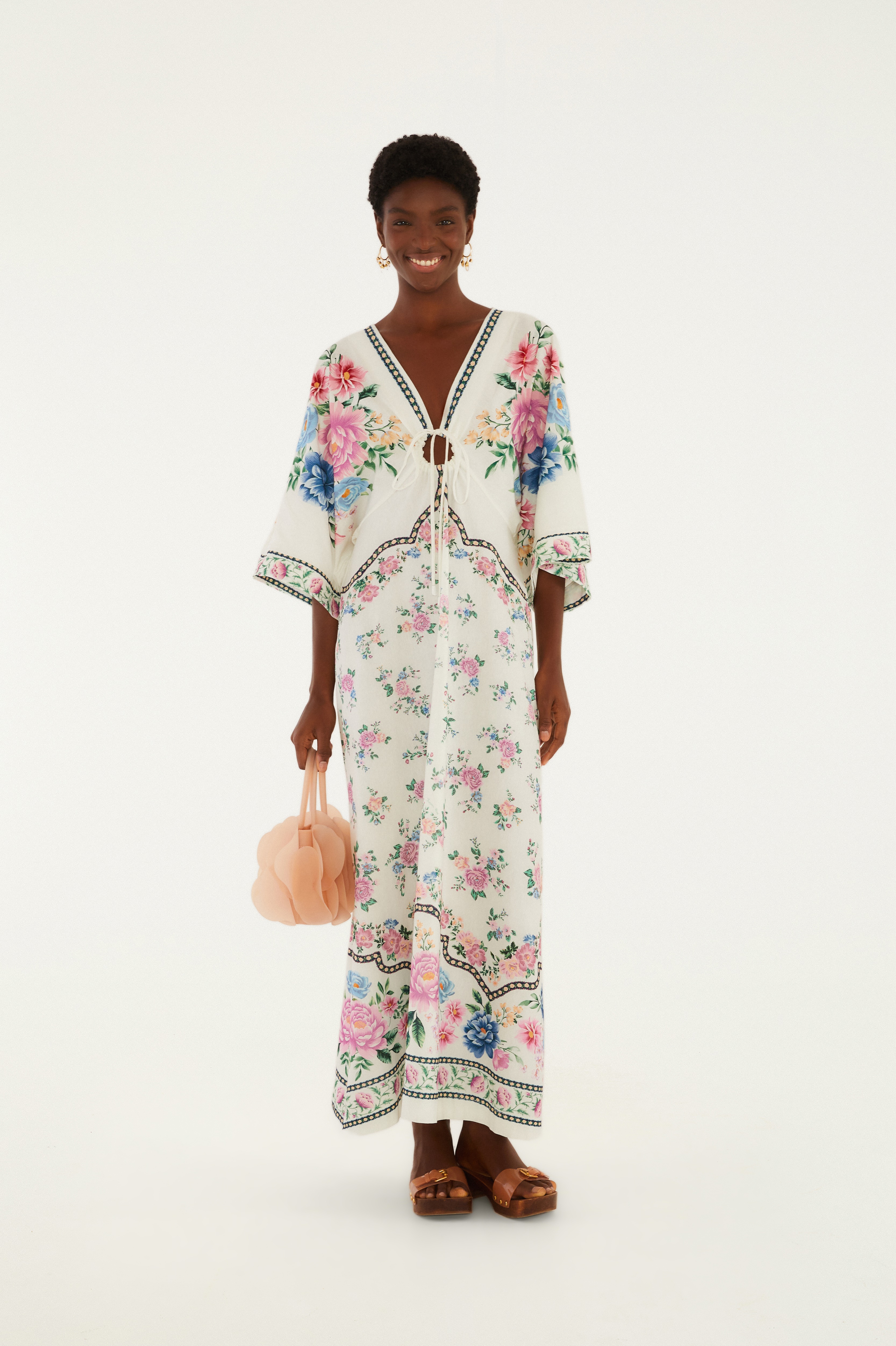 Vestido Cropped Estampado Romance