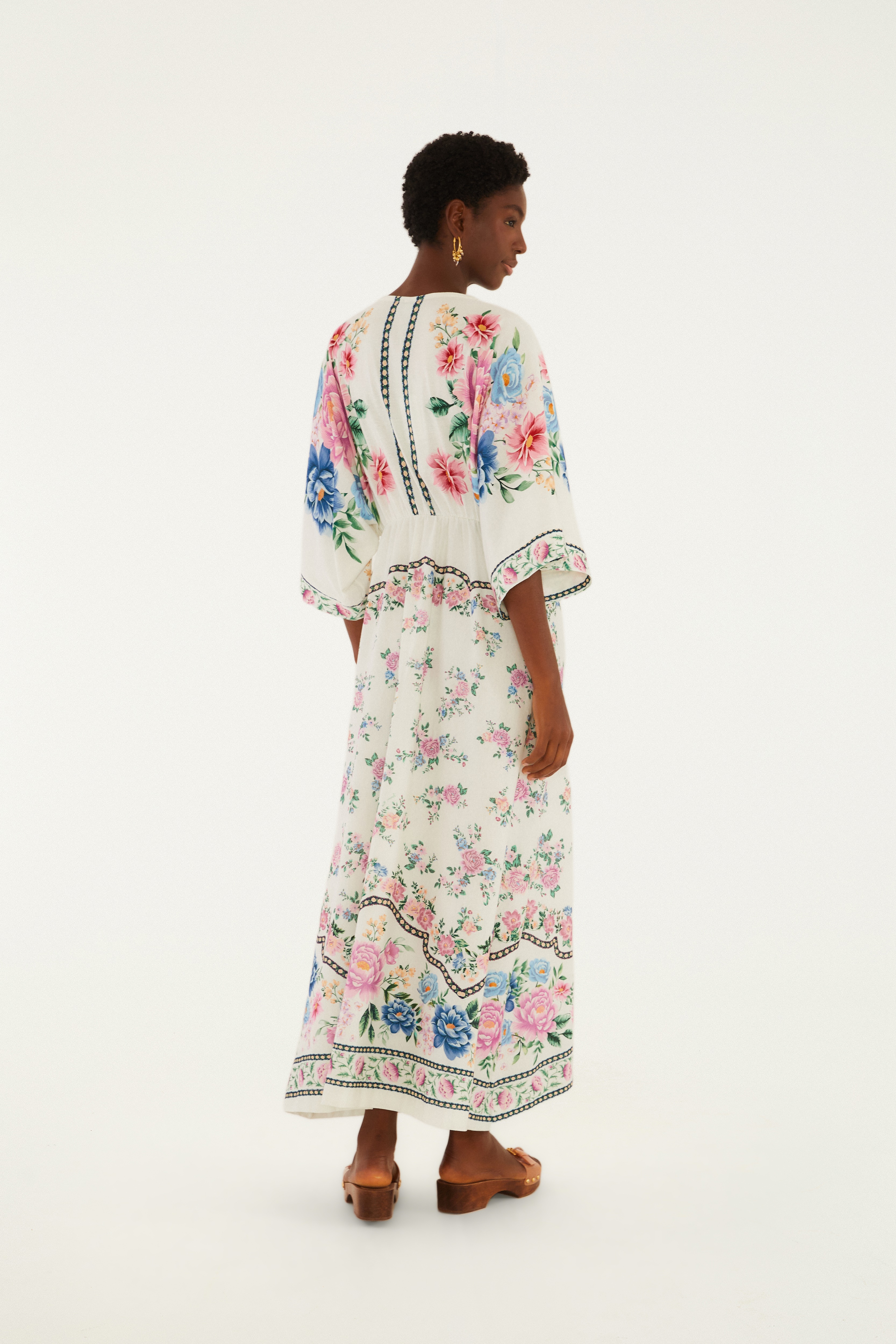 Vestido Cropped Estampado Romance