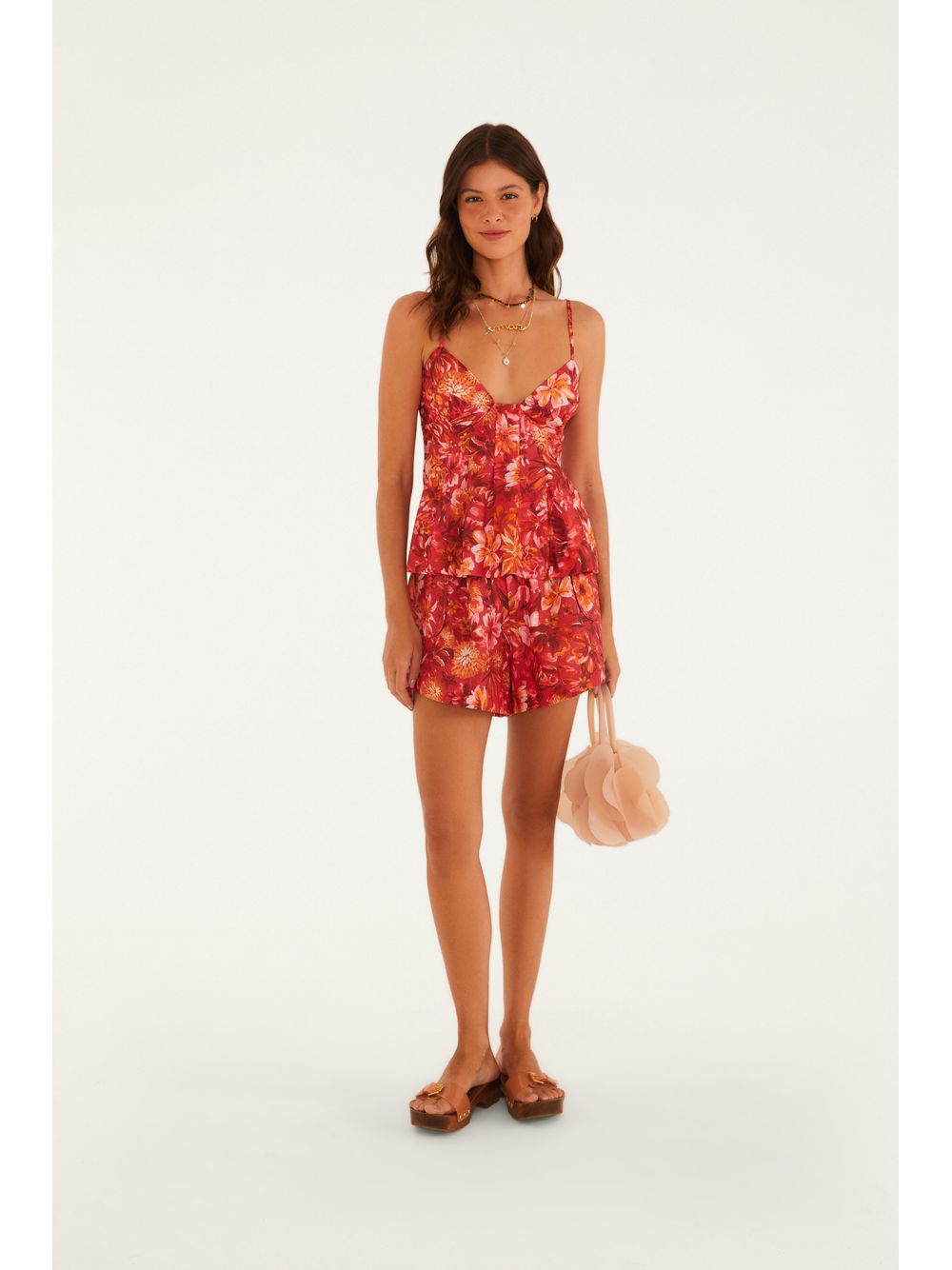 Farm — Blusa Estampada Florabela Rosa