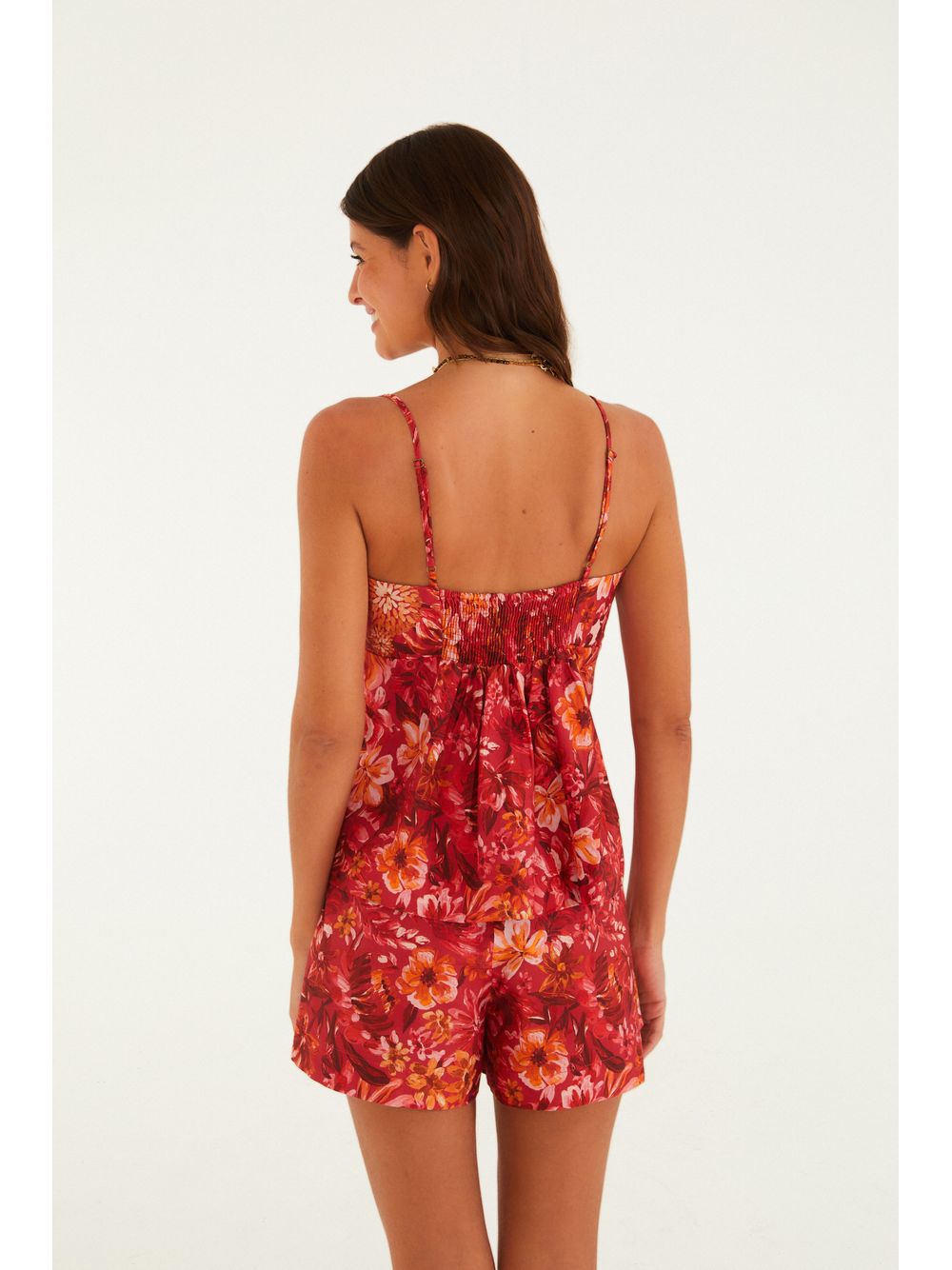 Farm — Blusa Estampada Florabela Rosa
