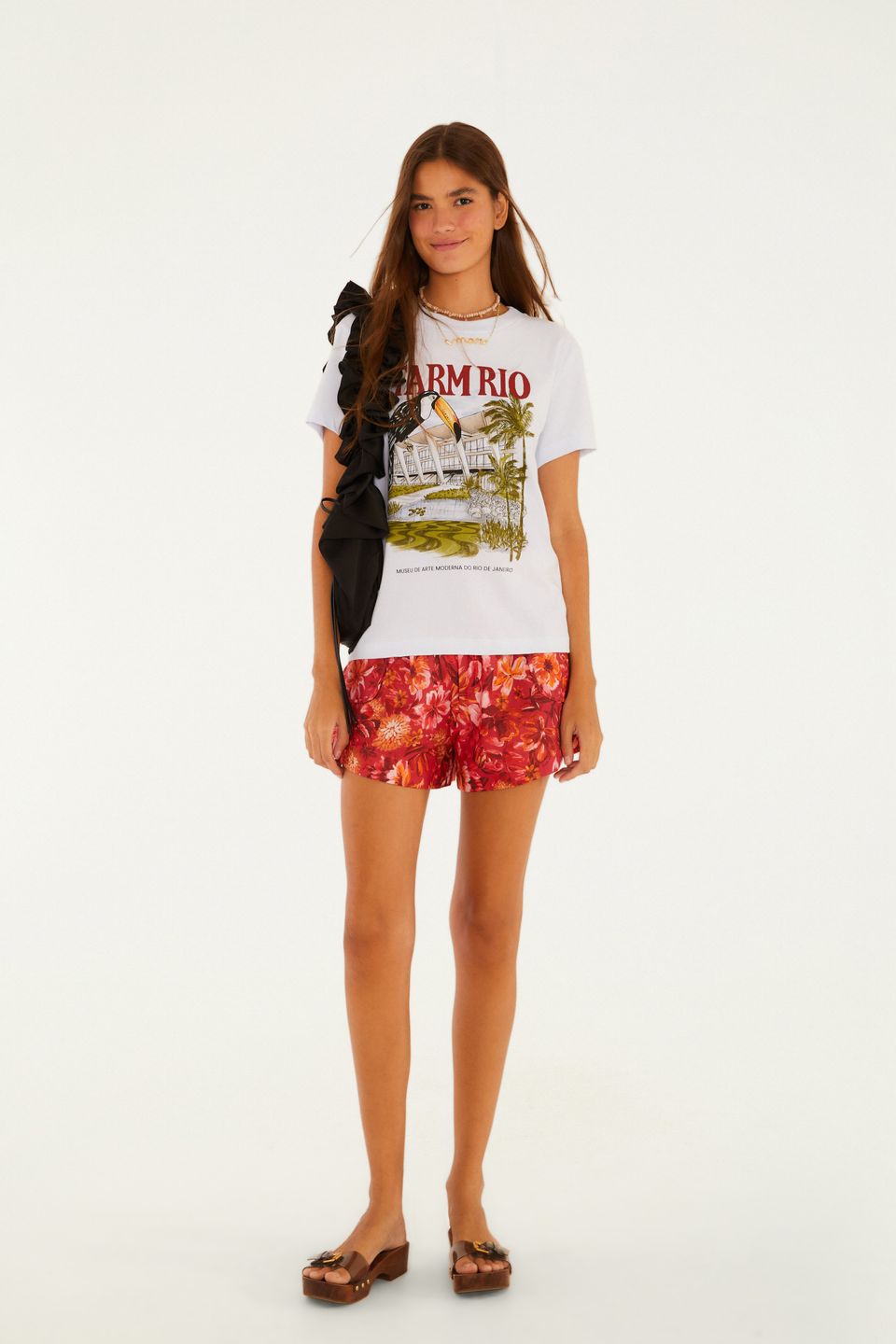 Short Estampado Florabela Rosa