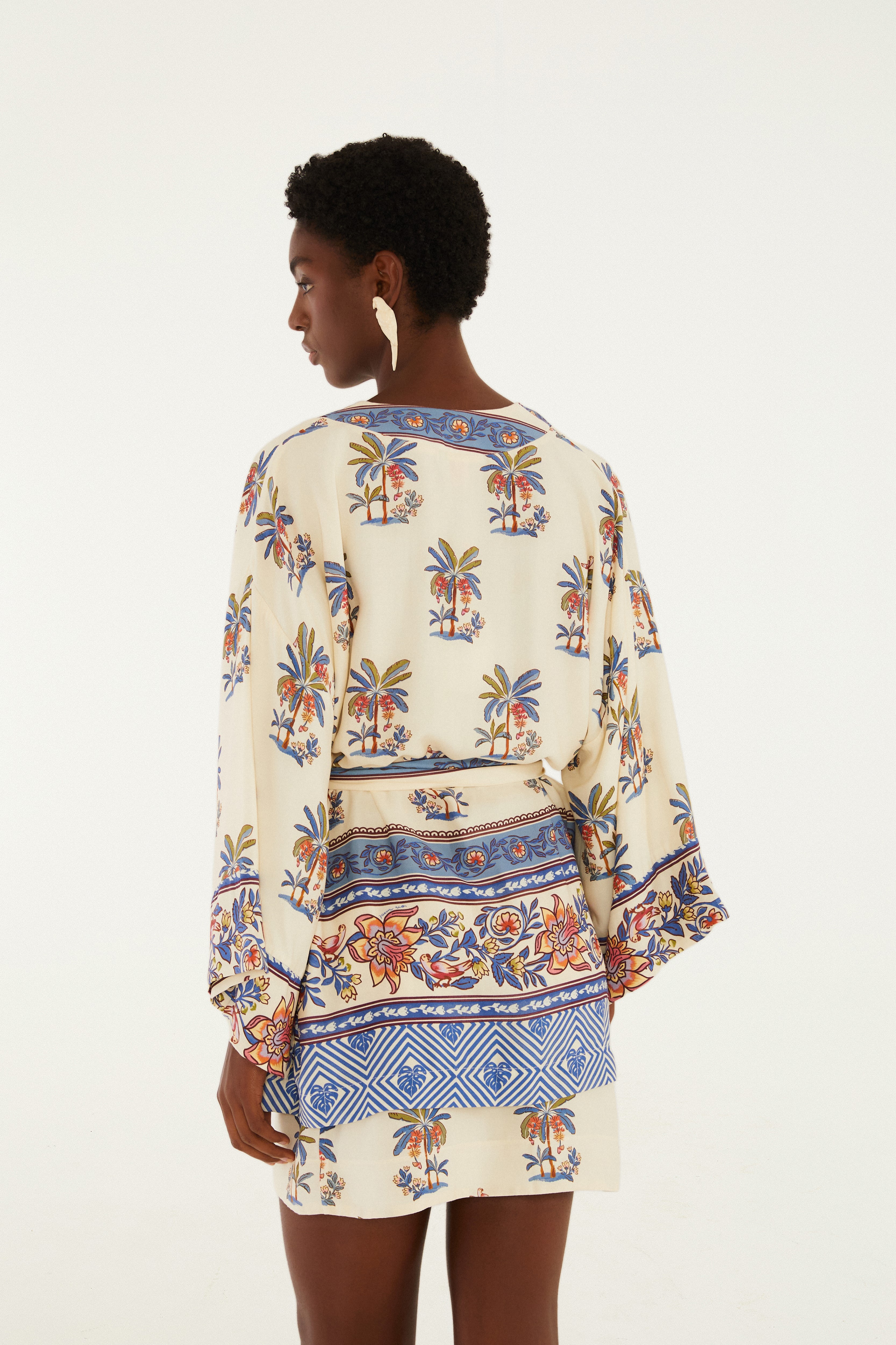 Kimono Estampado Luna