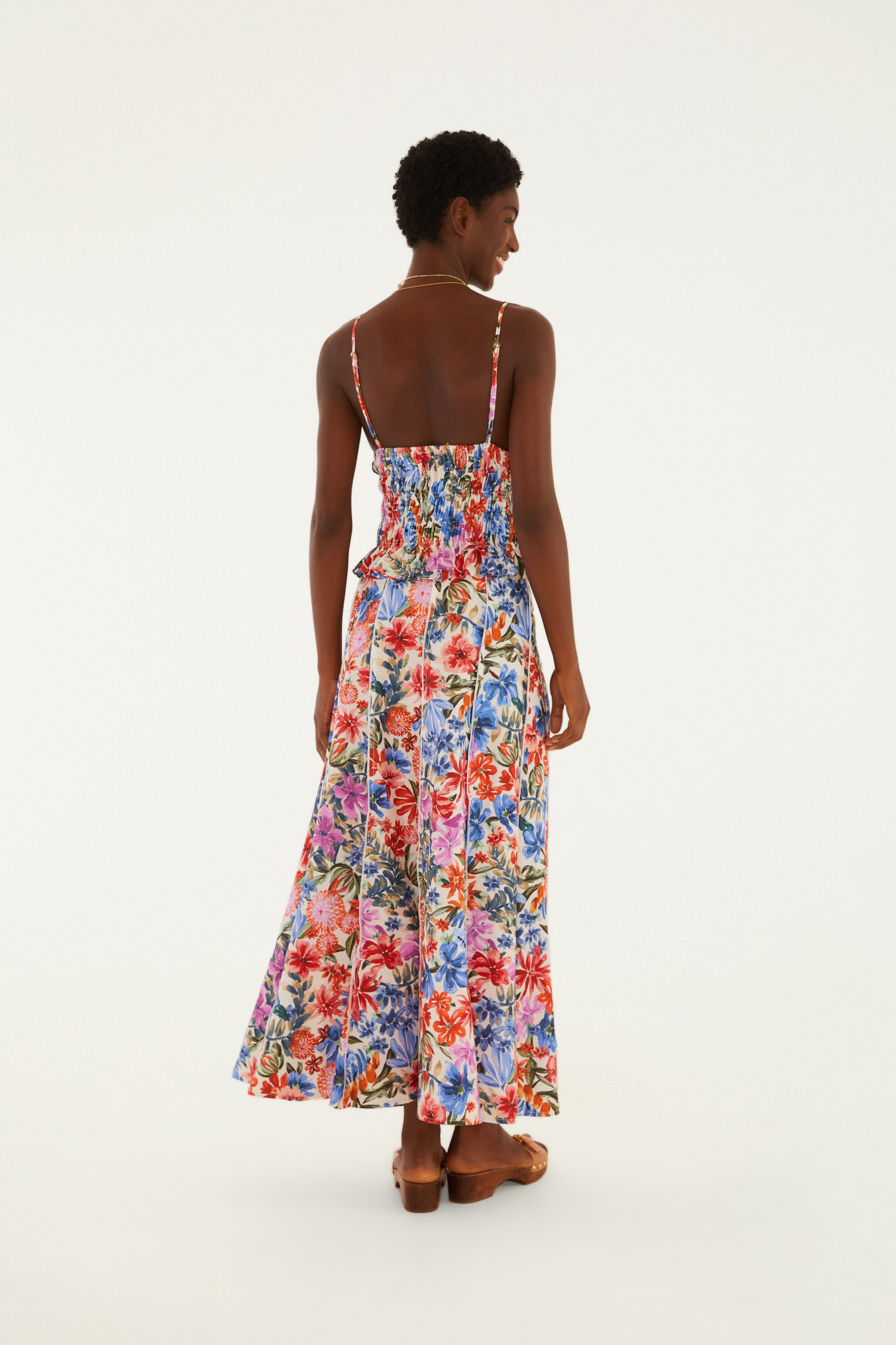 Saia Cropped Estampada Florabela