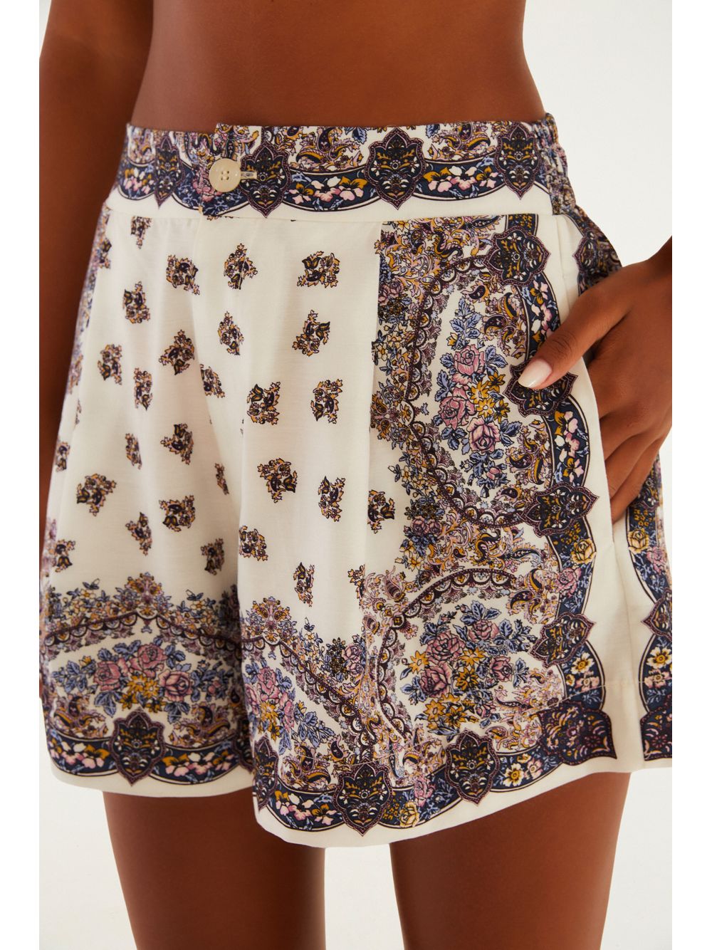 Farm — Short Estampado Rosa Rio