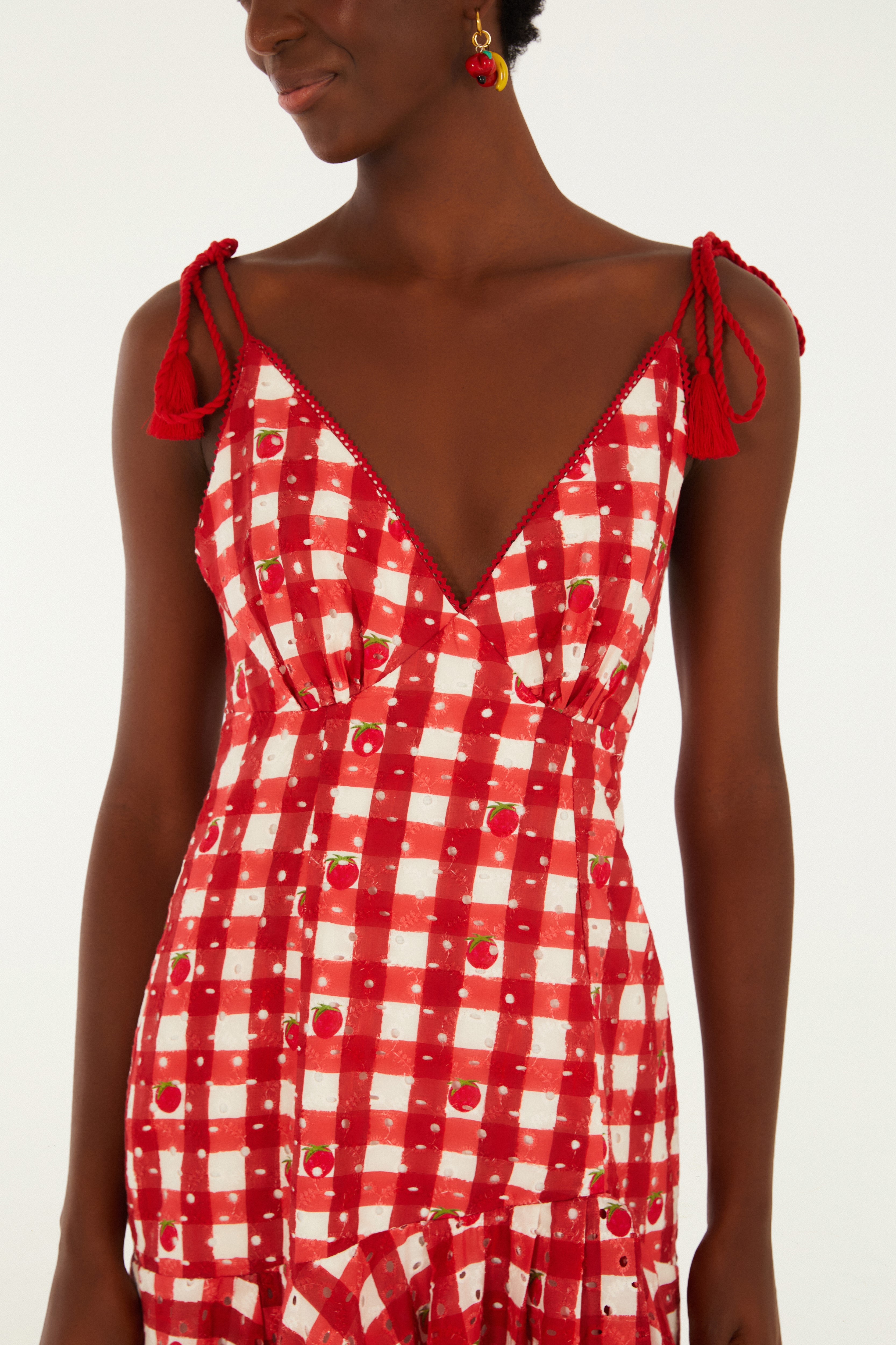 Vestido Artesanal Frutinhas