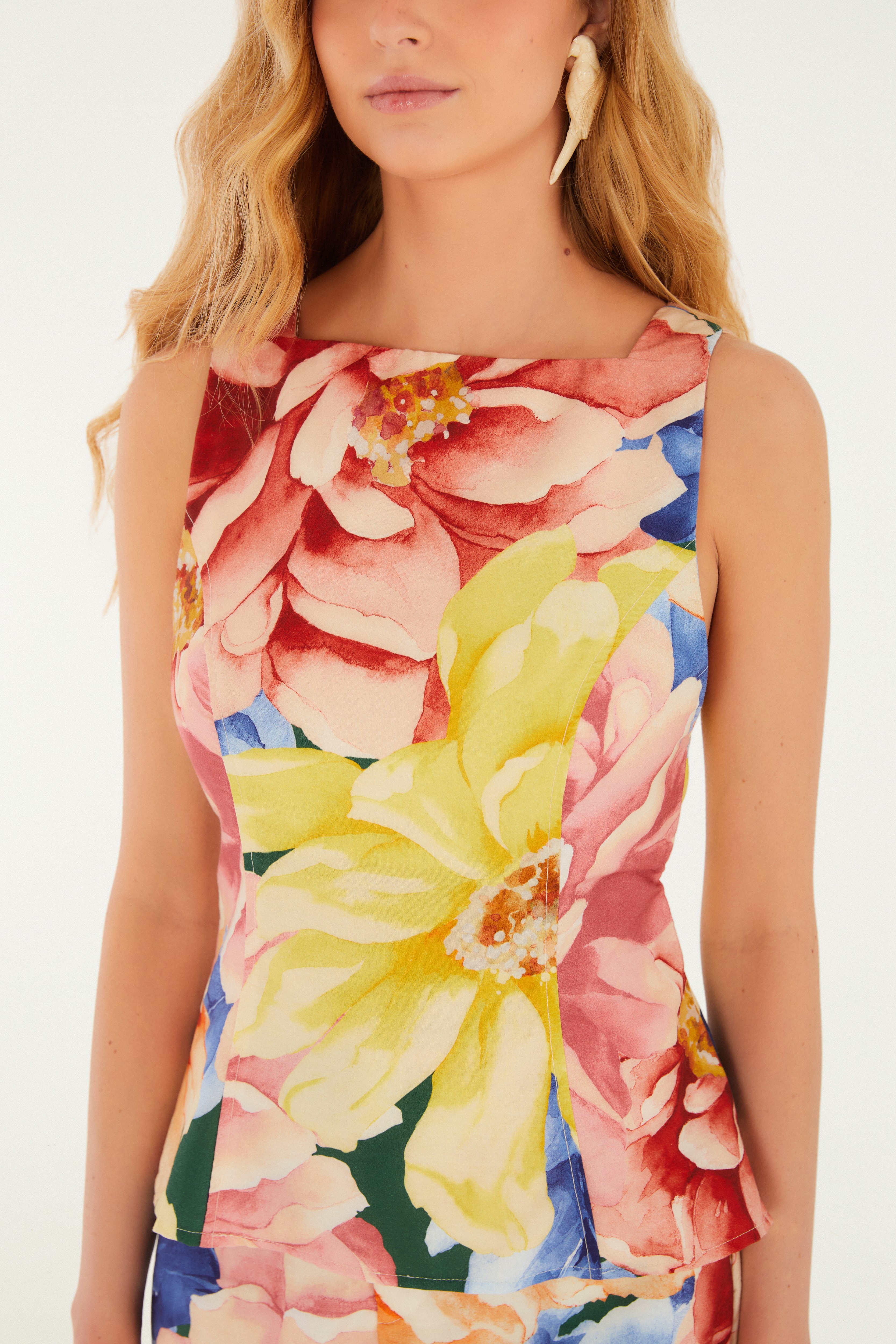 Blusa Estampada Floral Doce