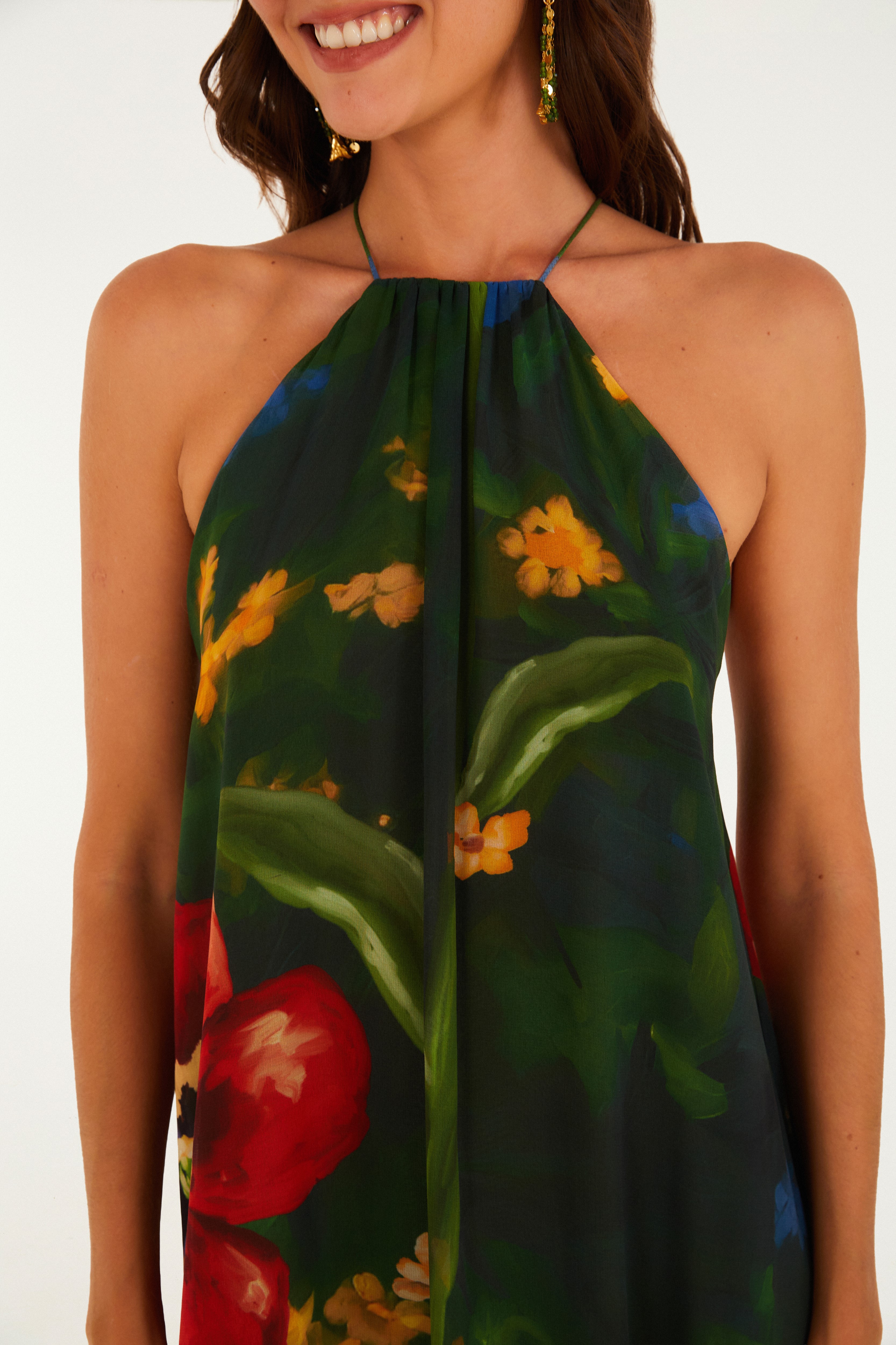 Vestido Estampado Floral Belo