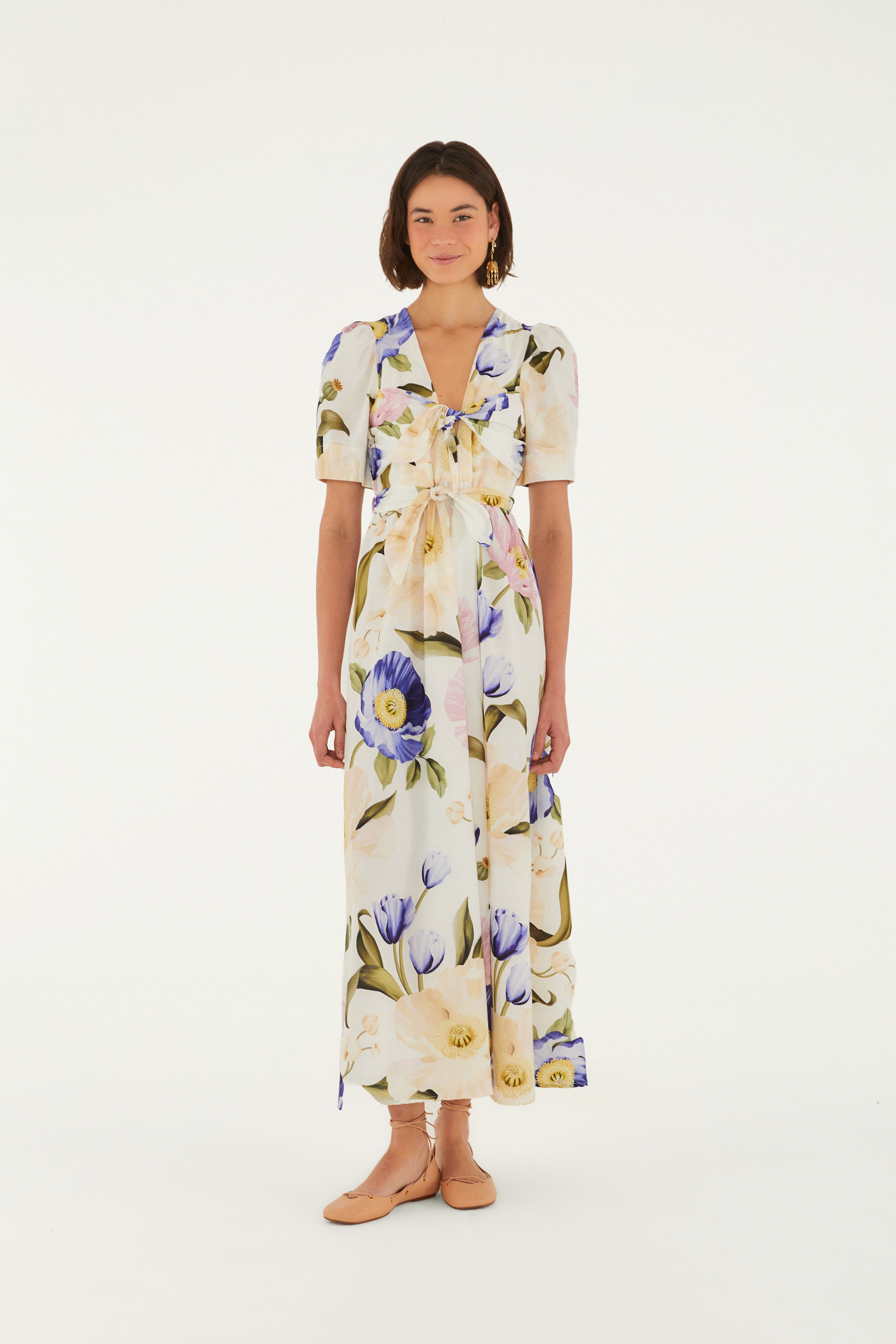 Vestido Longo Estampado Floral Lola