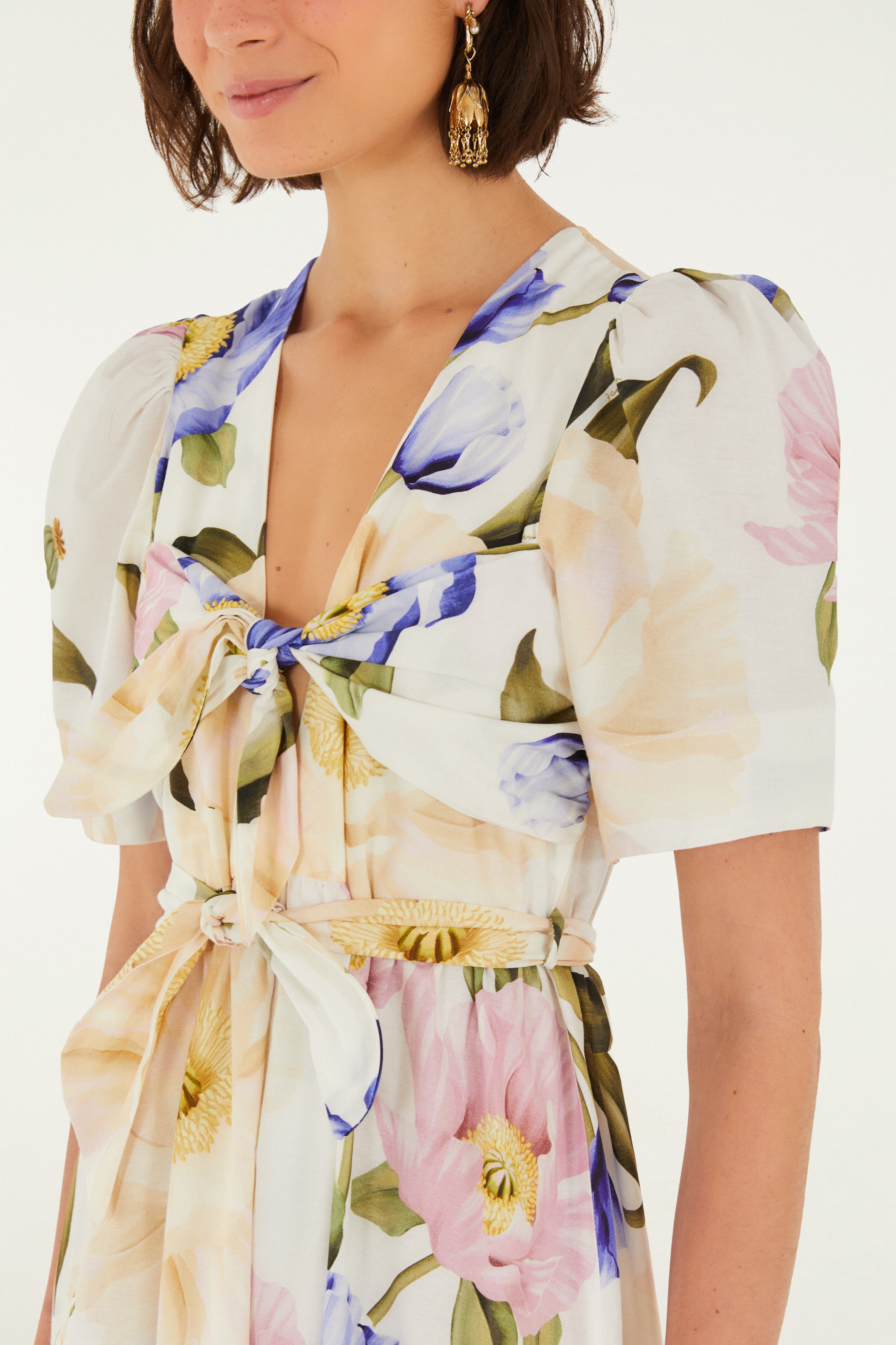 Vestido Longo Estampado Floral Lola