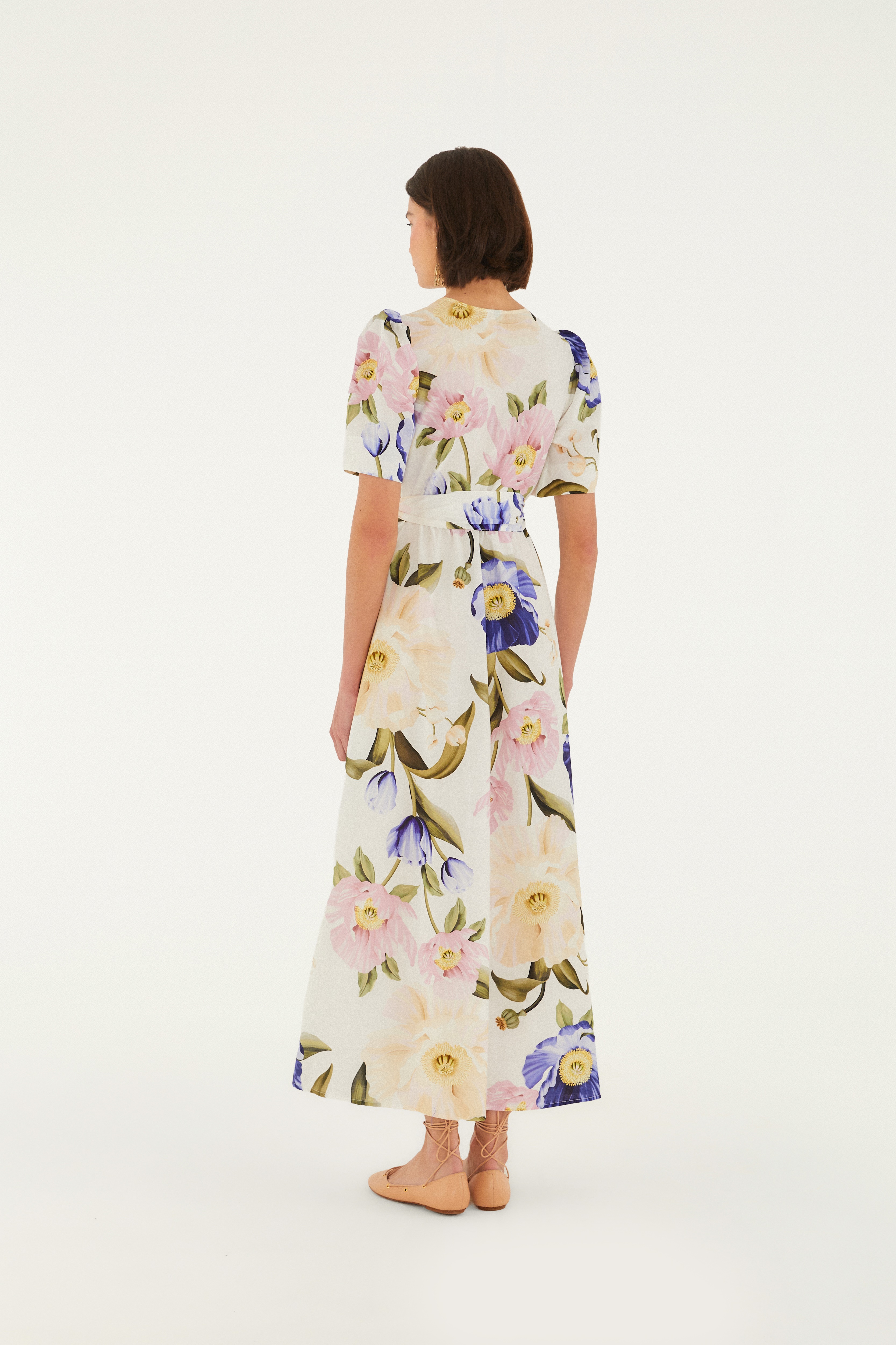 Vestido Longo Estampado Floral Lola