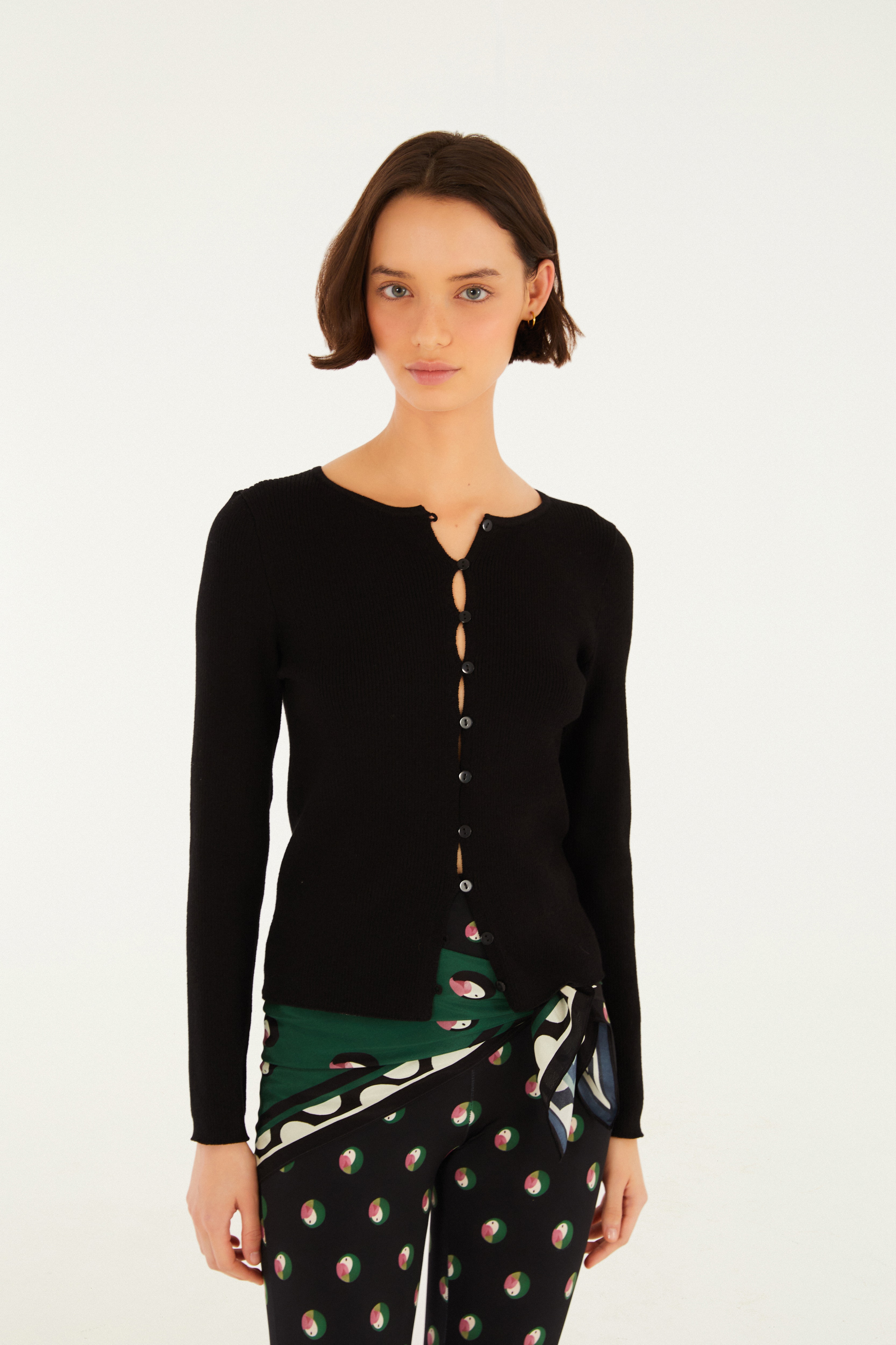 Blusa Tricot Manga Longa