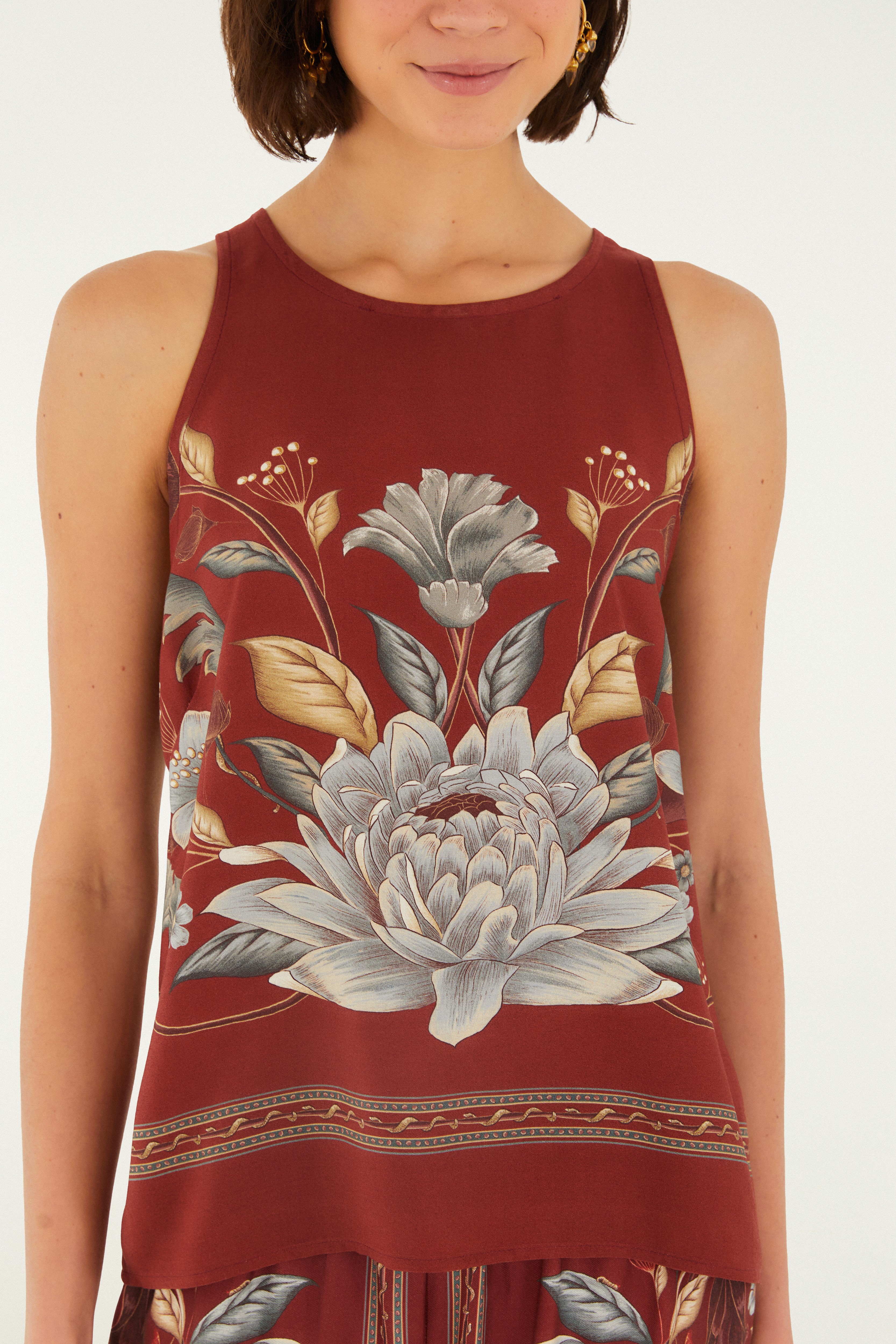 Regata Estampada Retrópico