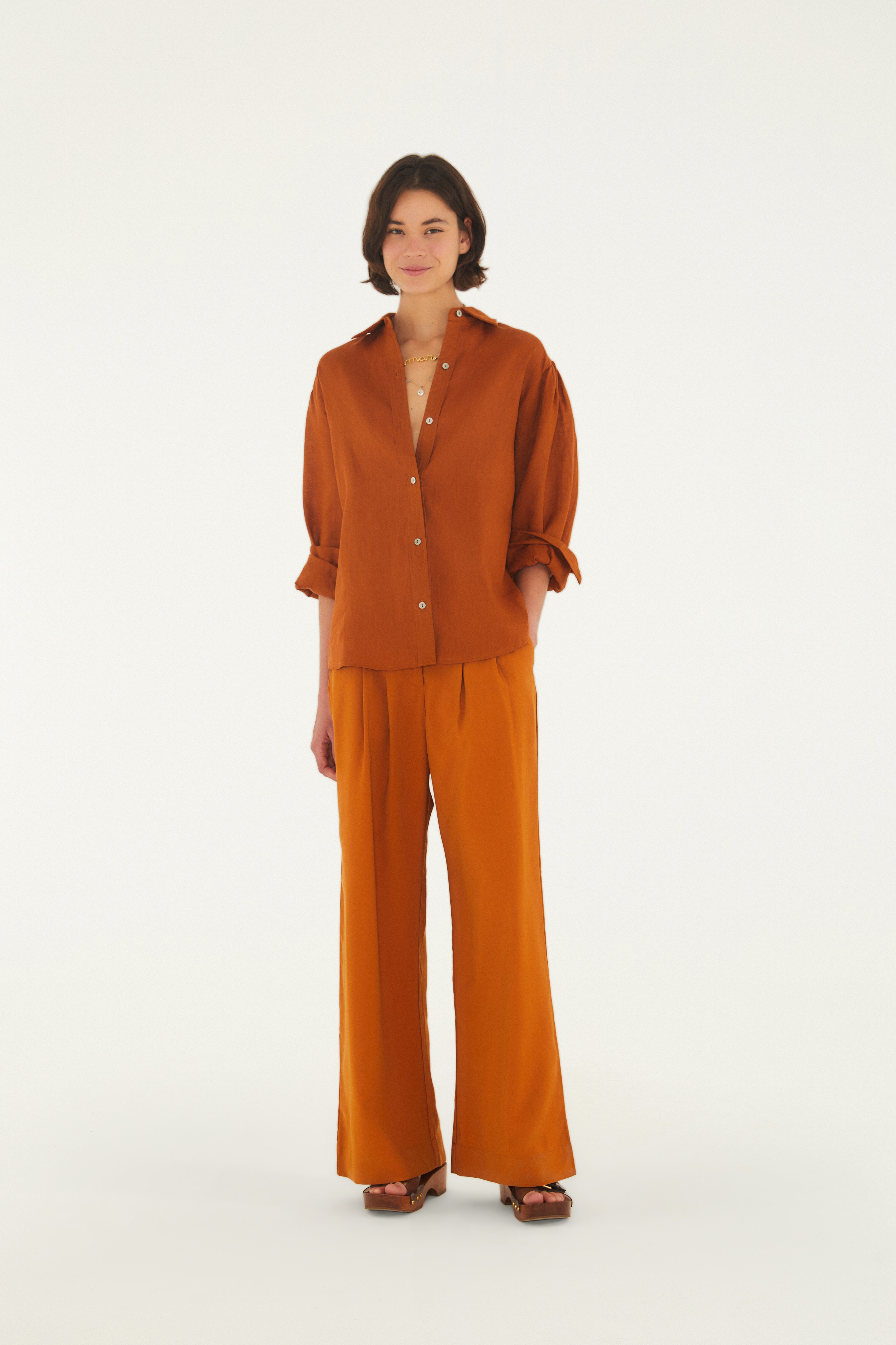 Calça Pregas