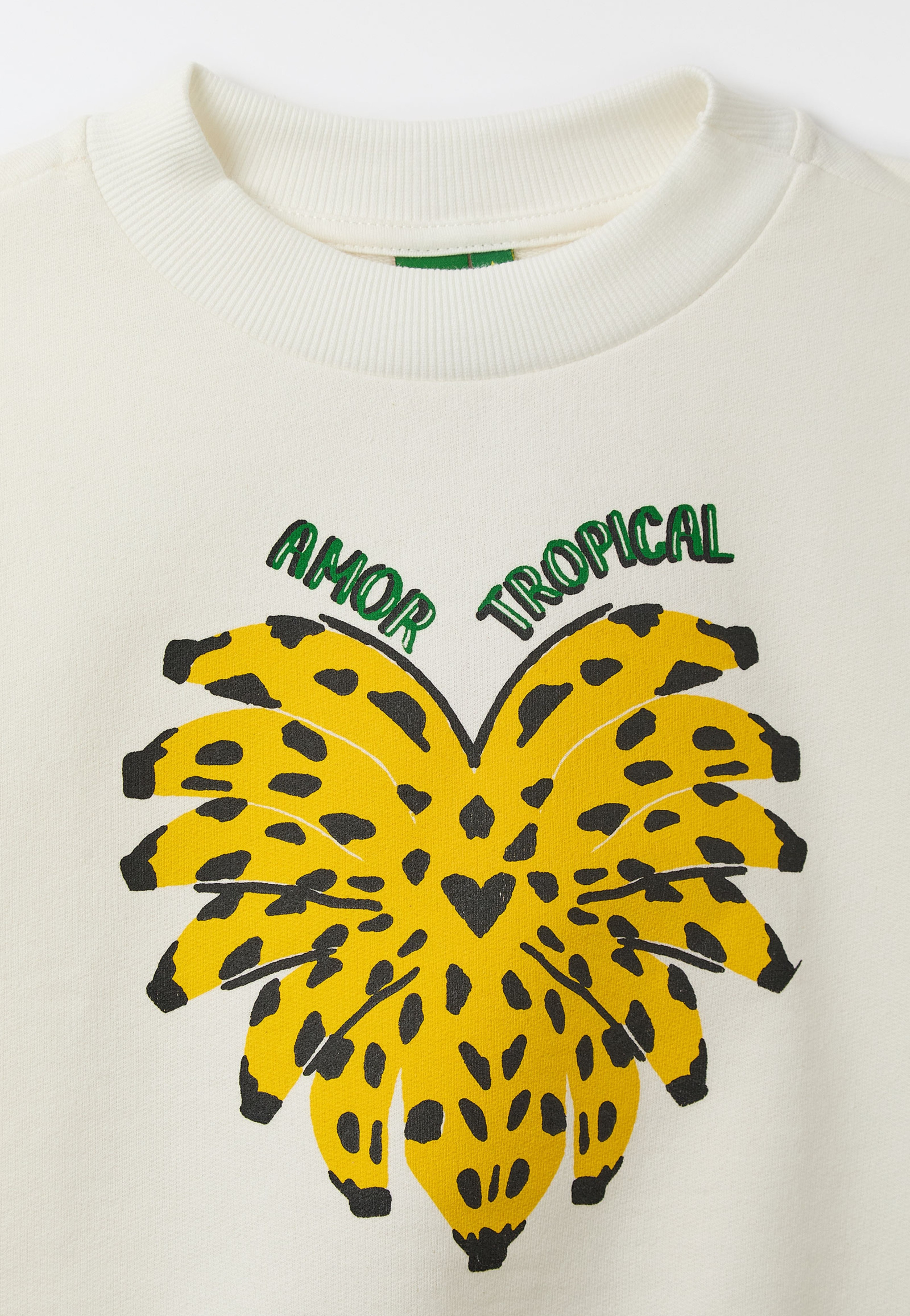 Moletom Cropped Bordado Amor Tropical