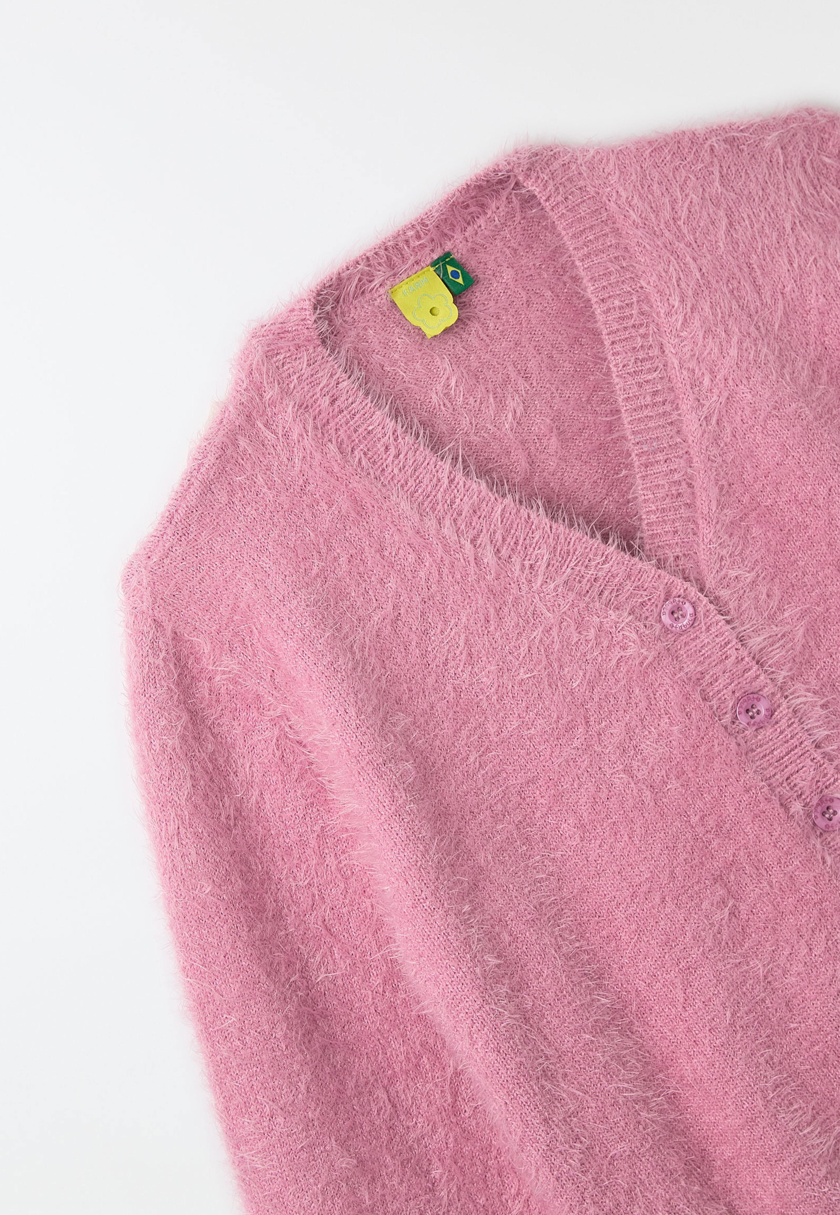 Cardigan Pelinho Cropped