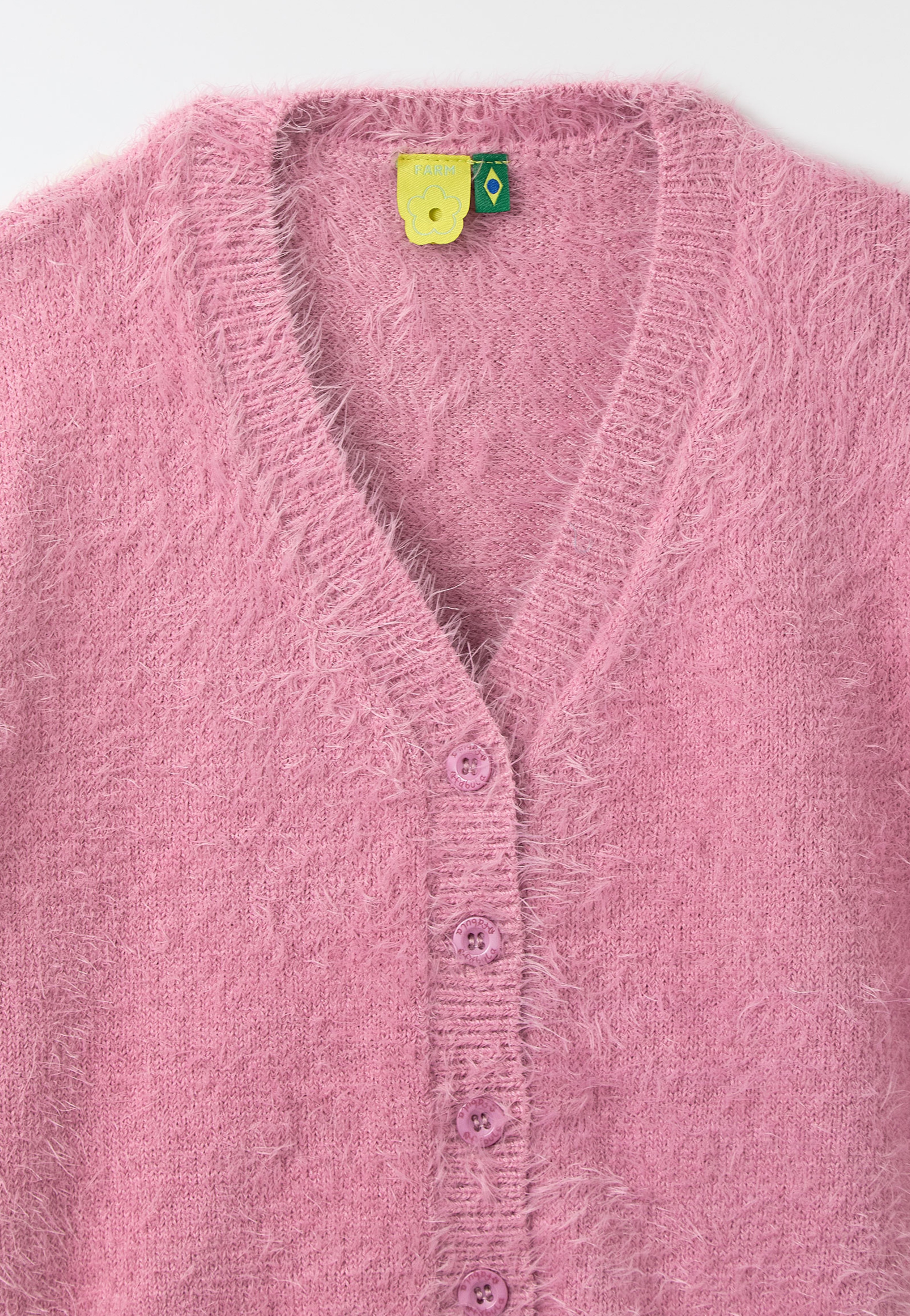 Cardigan Pelinho Cropped