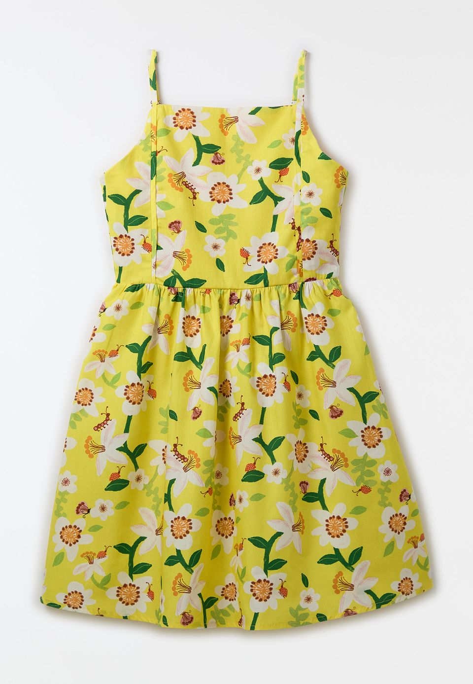 Vestido Caminho das Flores Amarelo