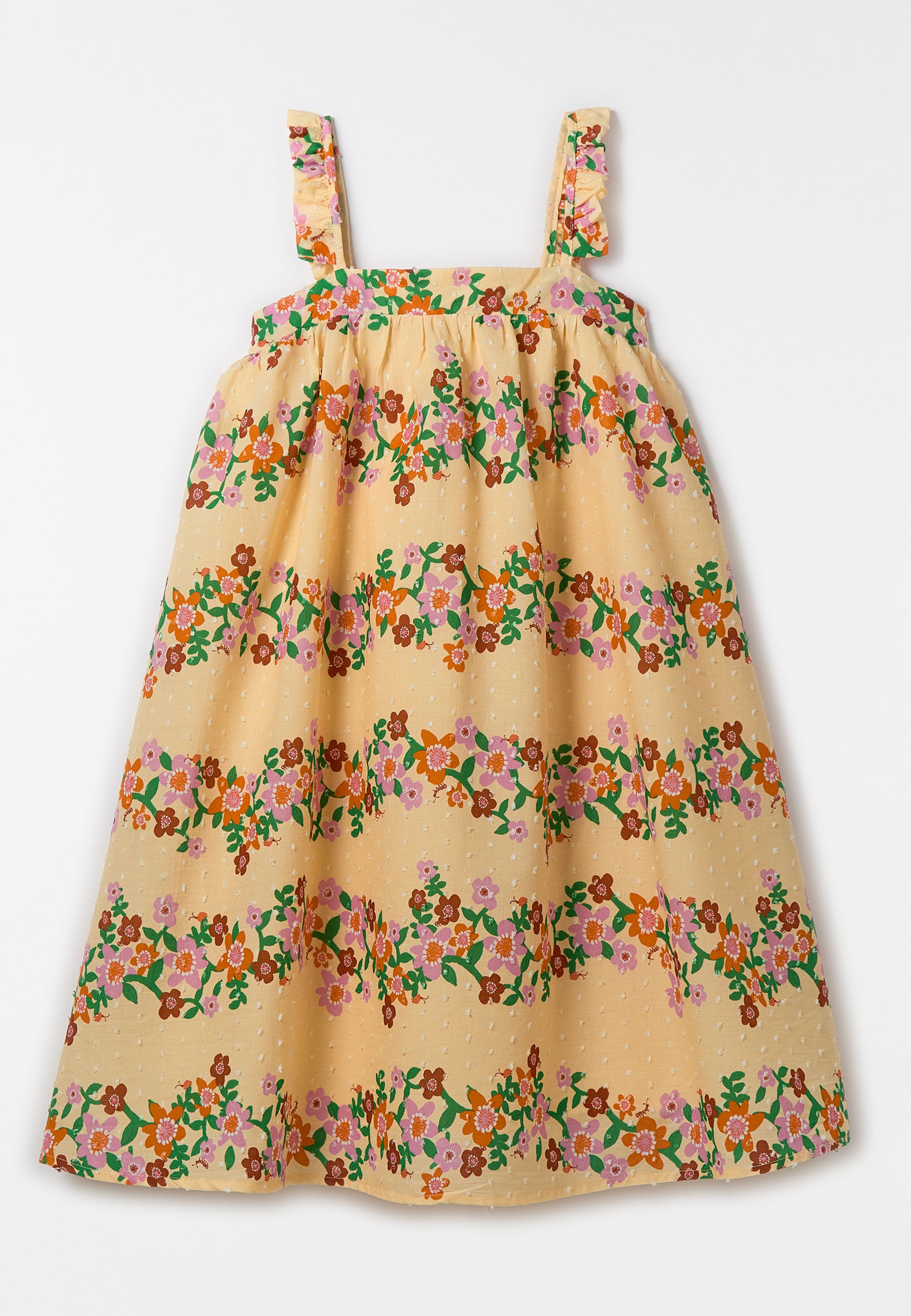 Vestido Caminho Das Flores Areia