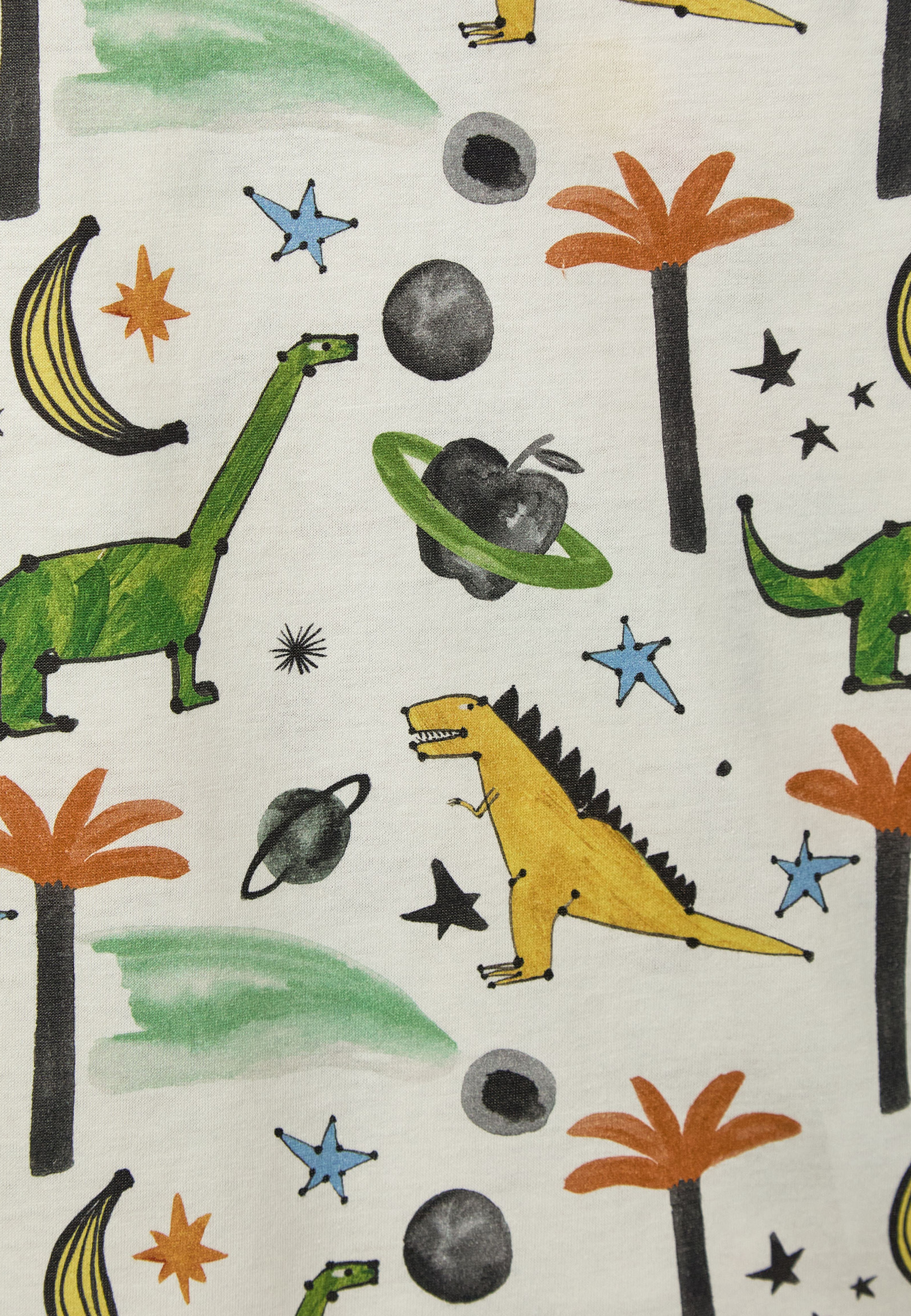 Camiseta Malha  Noite Do Dino