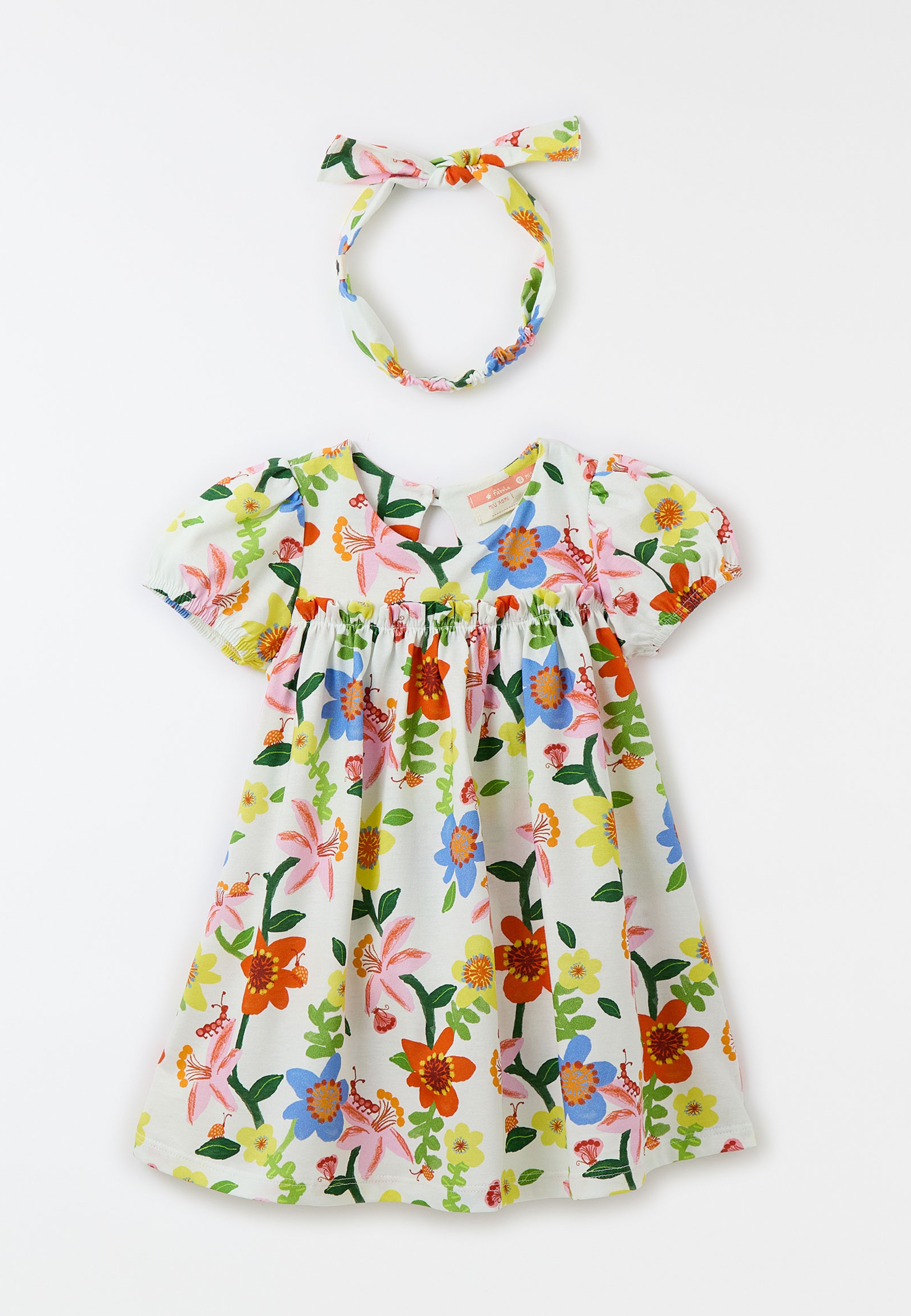 Vest.Com Faixa Bb Malha Caminho d Flores