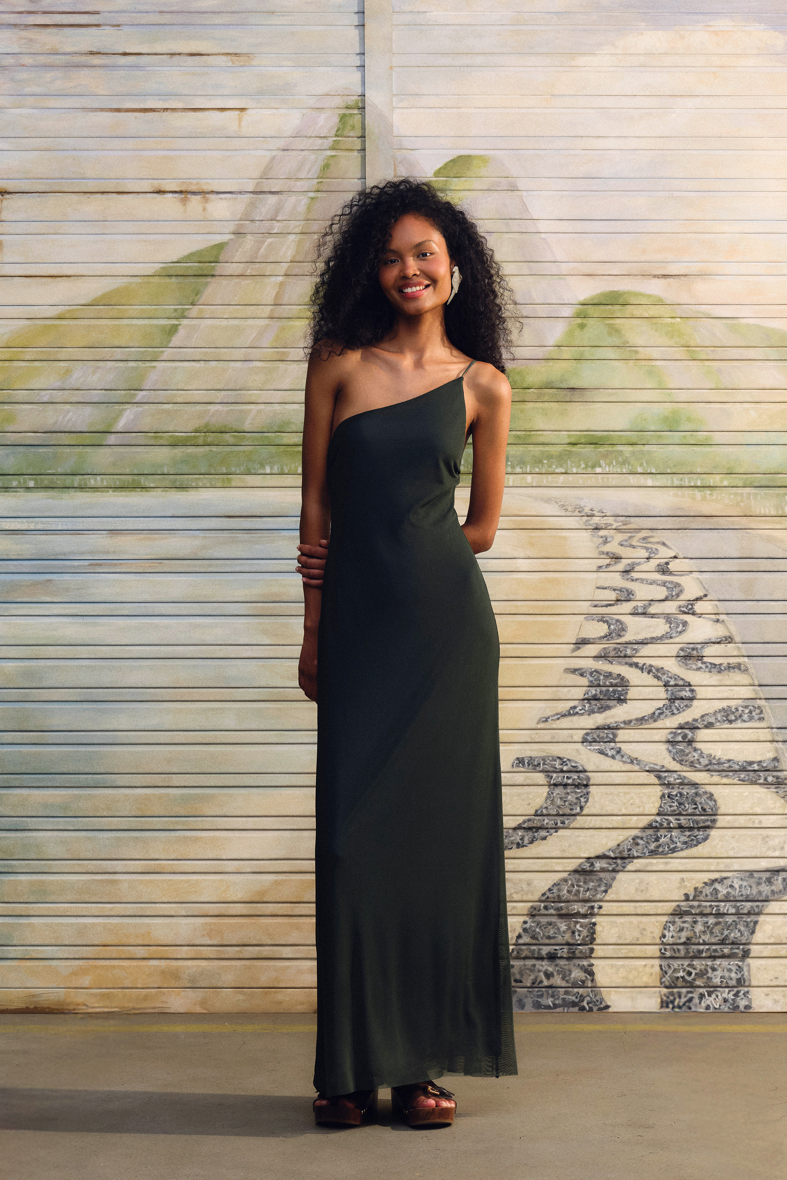 Vestido Longo Ombro Só