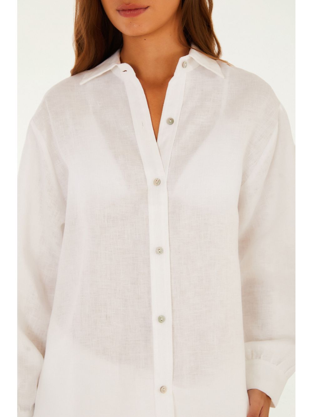 Farm — Camisa Mangas Linho