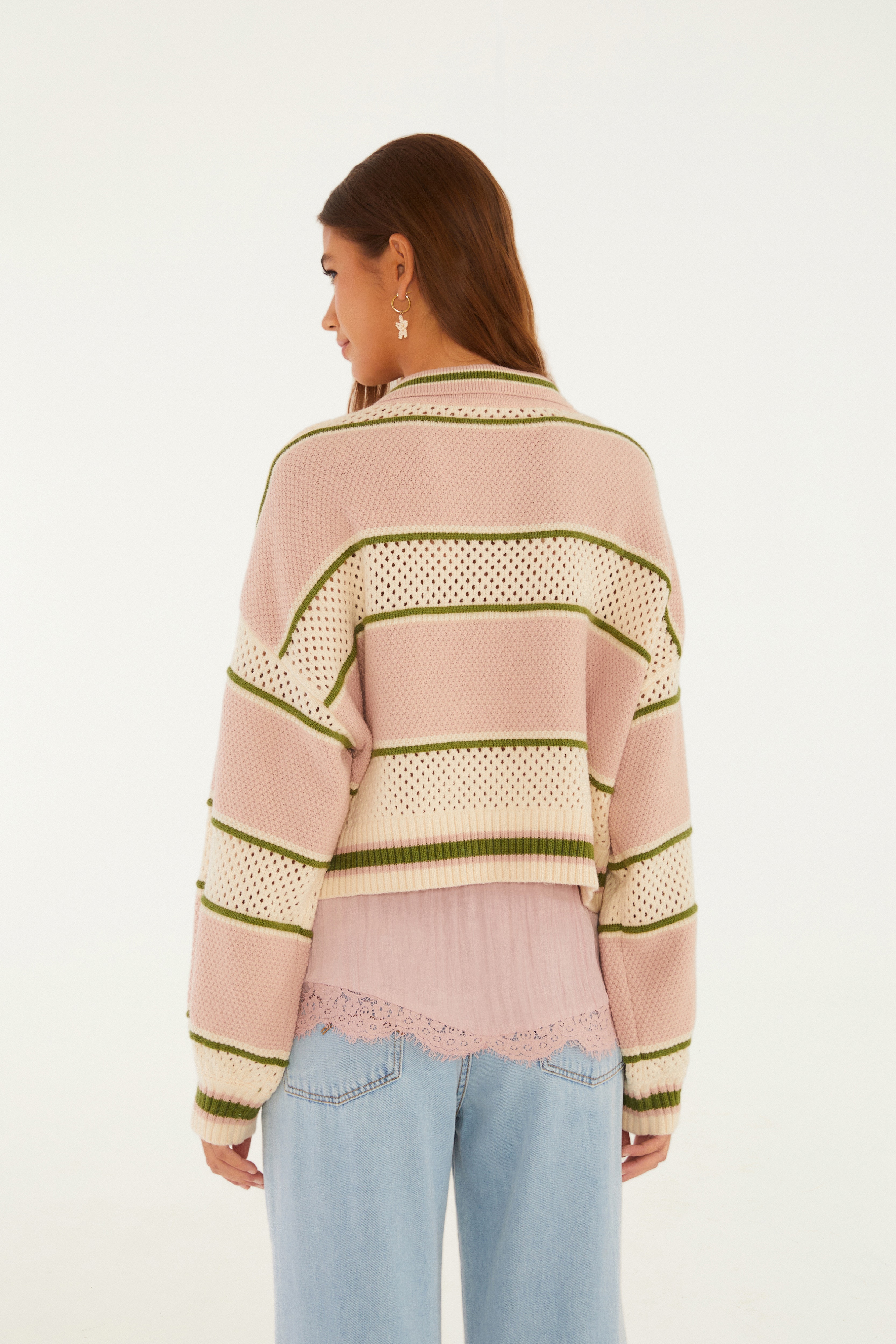 Casaco Cropped Tricot Listra