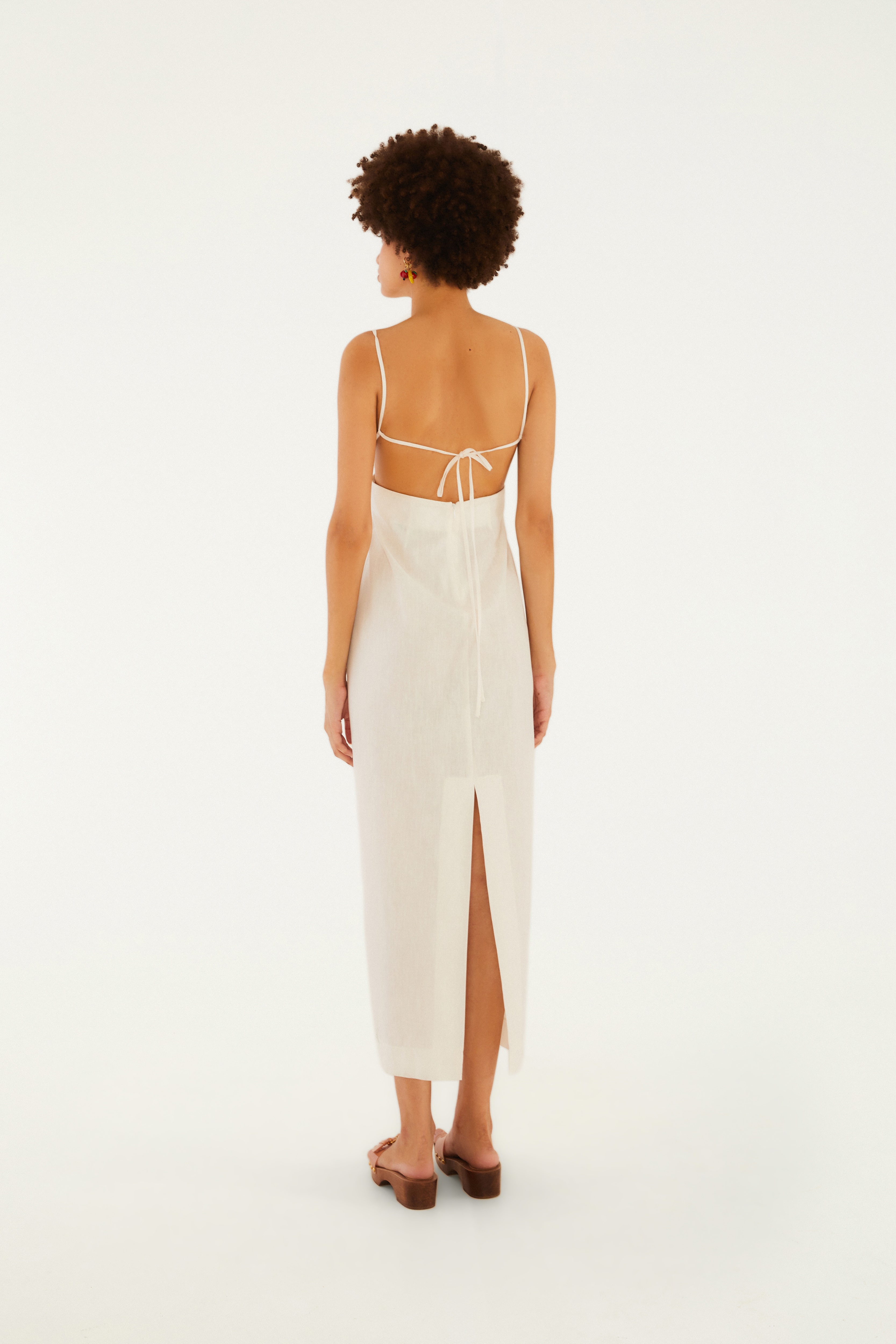Vestido Cropped Alça Estampado Horta Tropical